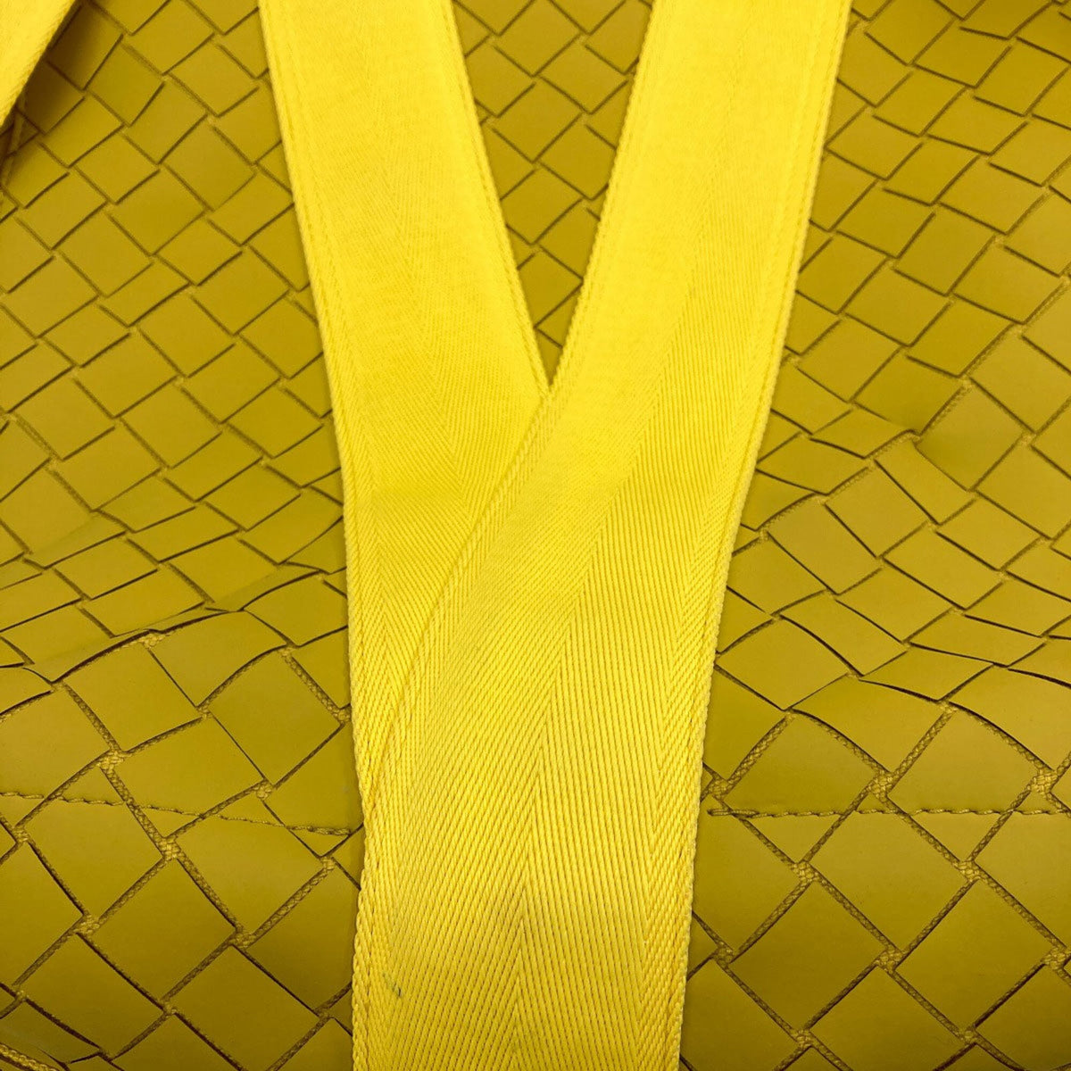 Bottega Veneta Yellow Rubber Backpack (Pre-Owned)