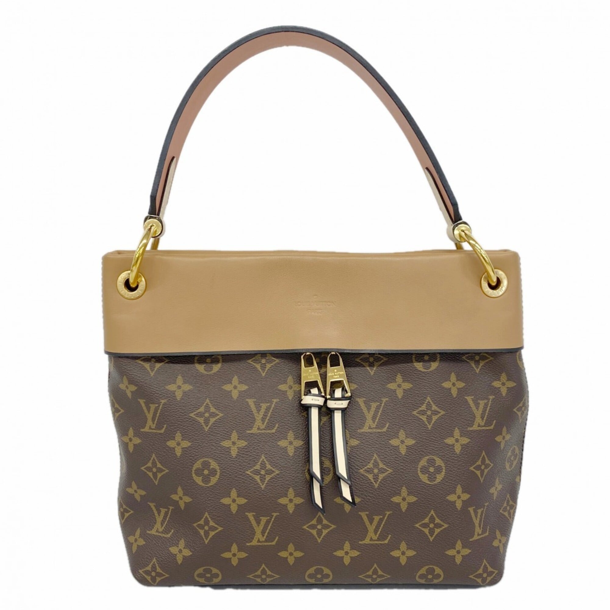 Louis Vuitton Cream Peche Shoulder Bag (Pre-Owned)