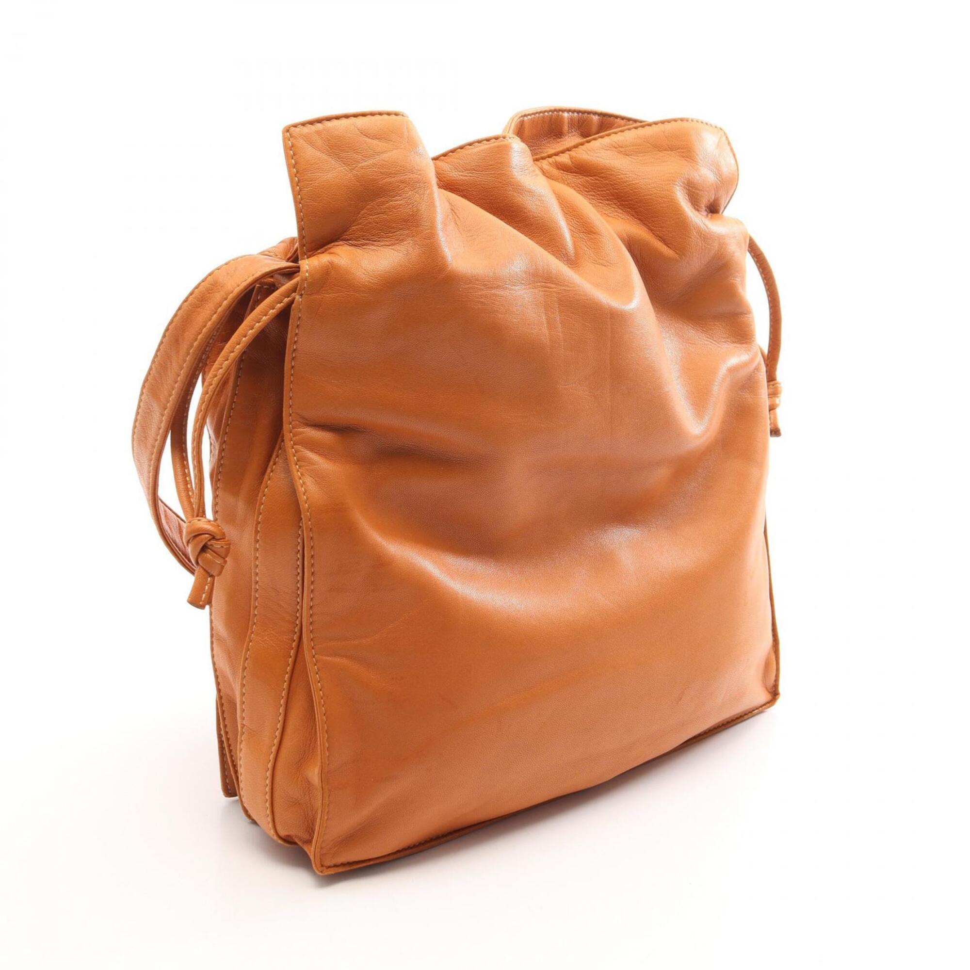 Loewe Brown Leather Handbag Shoulder Bag (Pre-Owned)