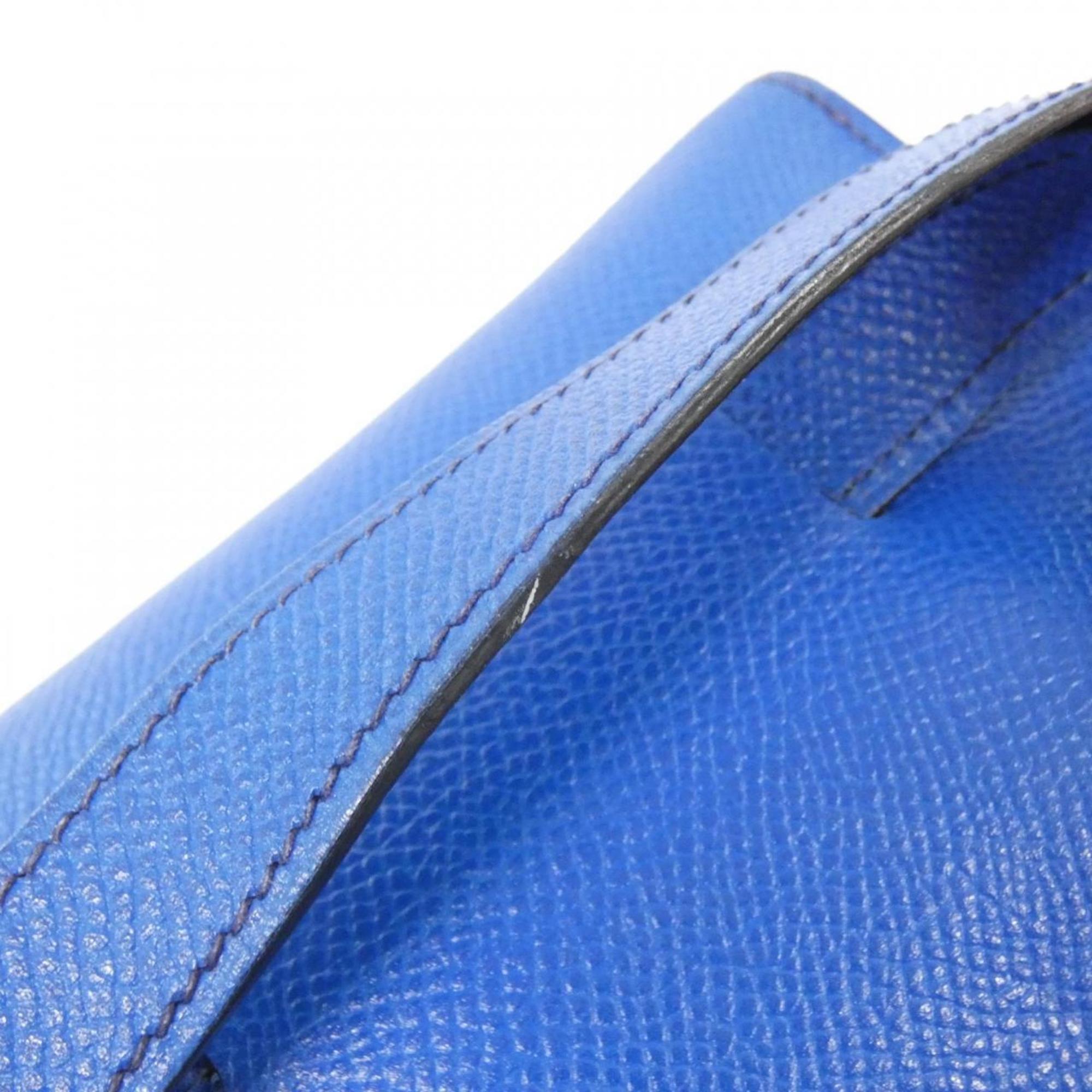 Hermes Blue Courchevel Leather Fanny Pack Pochette (Pre-Owned)