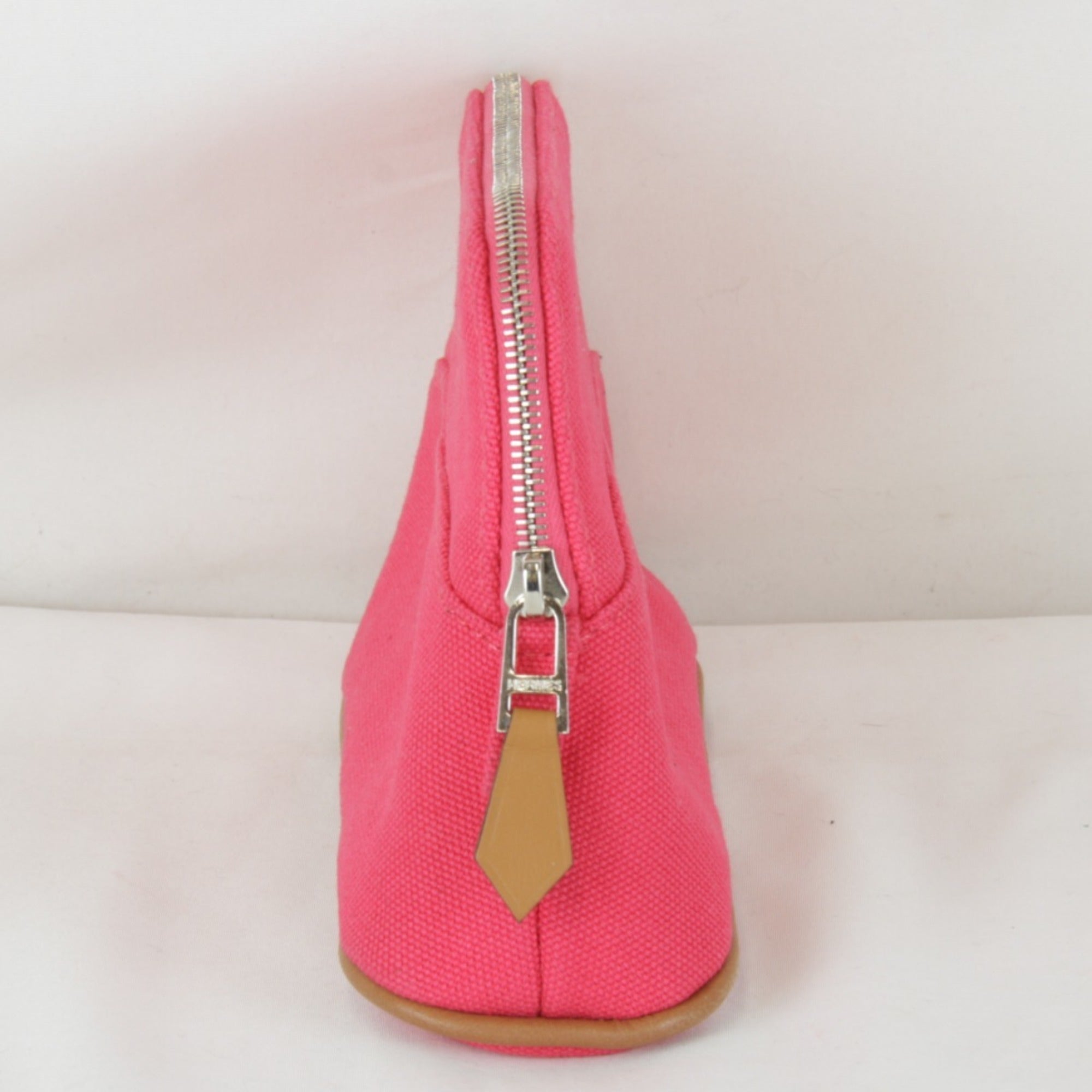 Hermes Black Pink Cotton Pouch (Pre-Owned)