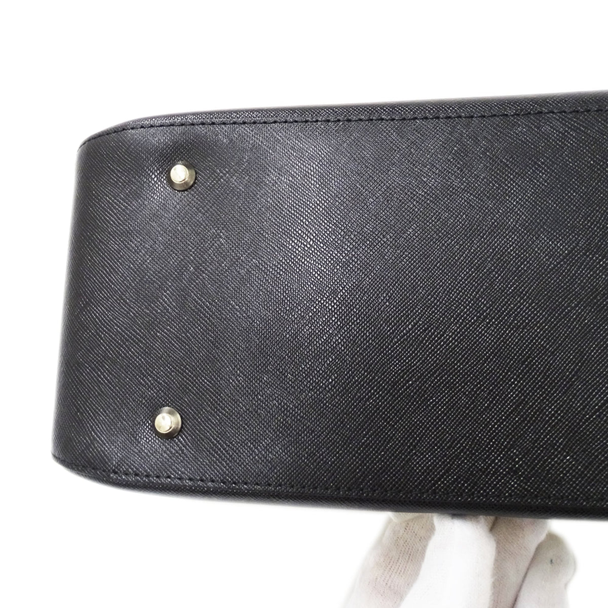 Burberry Beige Black Canvas Handbag Shoulder Bag (Pre-Owned)