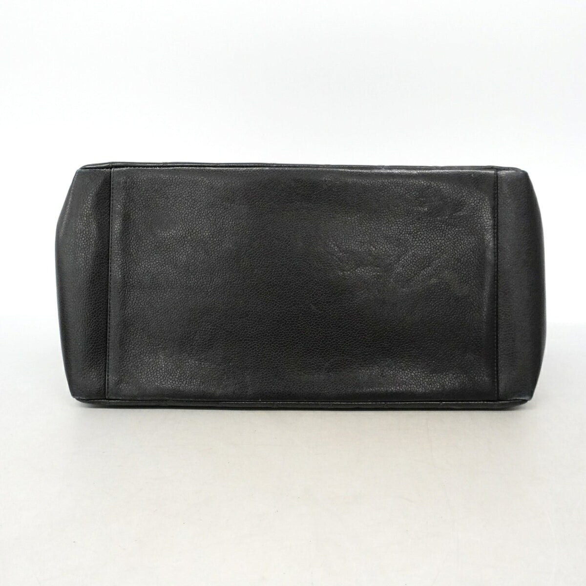 Chanel Black Grained Calfskin Tote Bag (Pre-Owned)