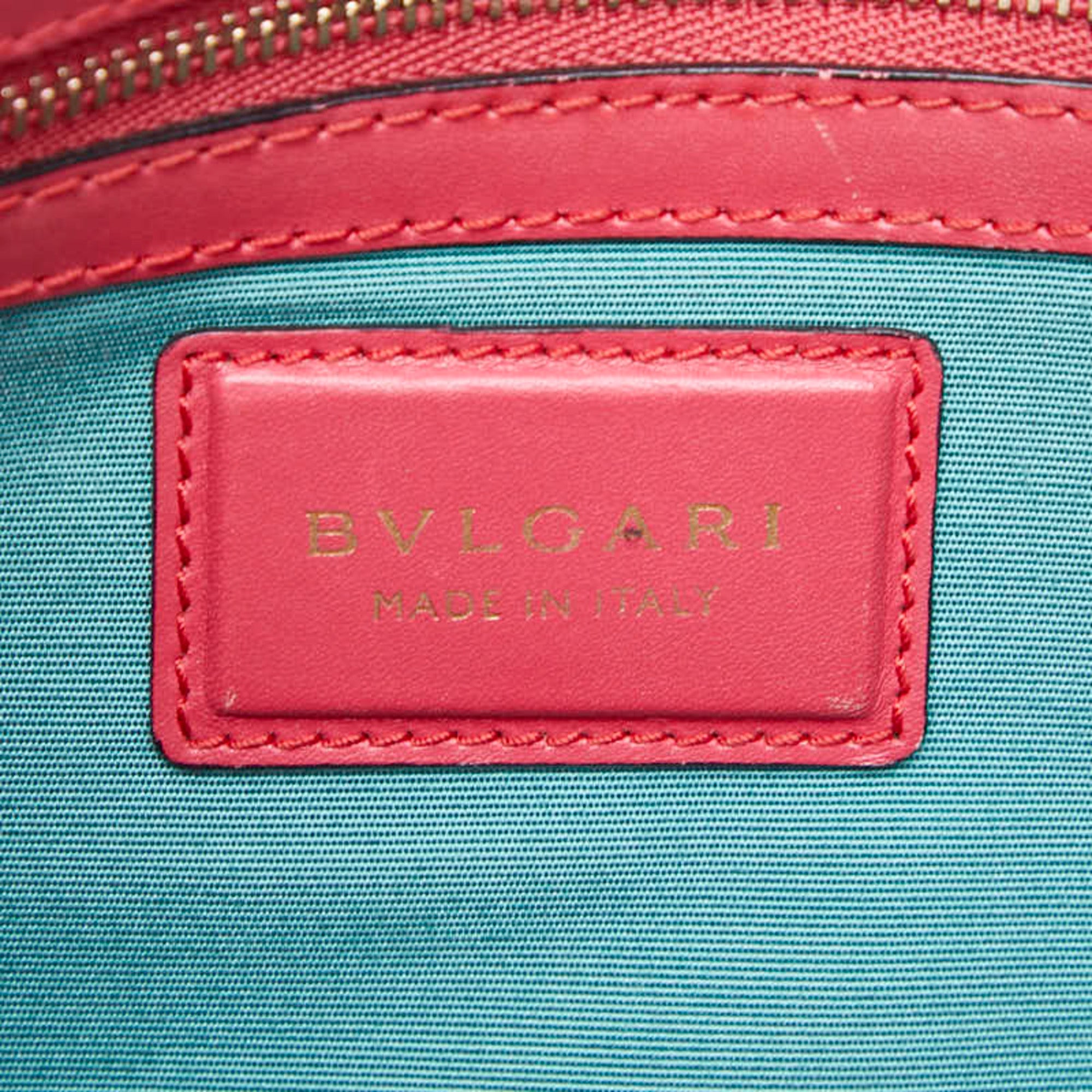 Bvlgari Pink Leather Handbag (Pre-Owned)