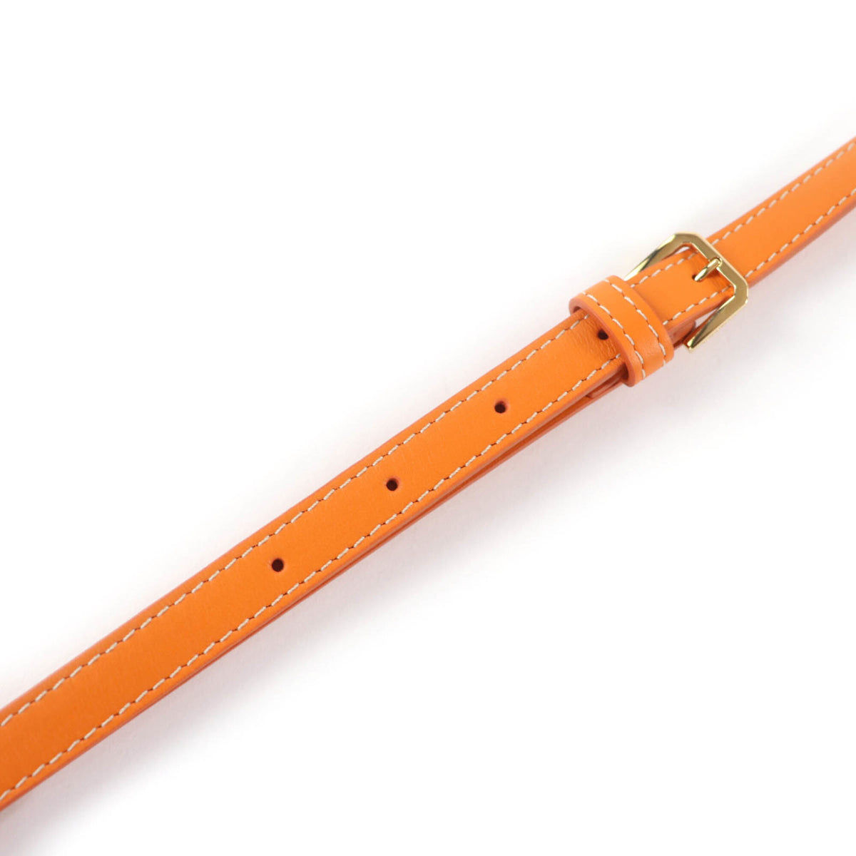 Burberry Orange Leather Clutch Bag Shoulder Bag (Pre-Owned)