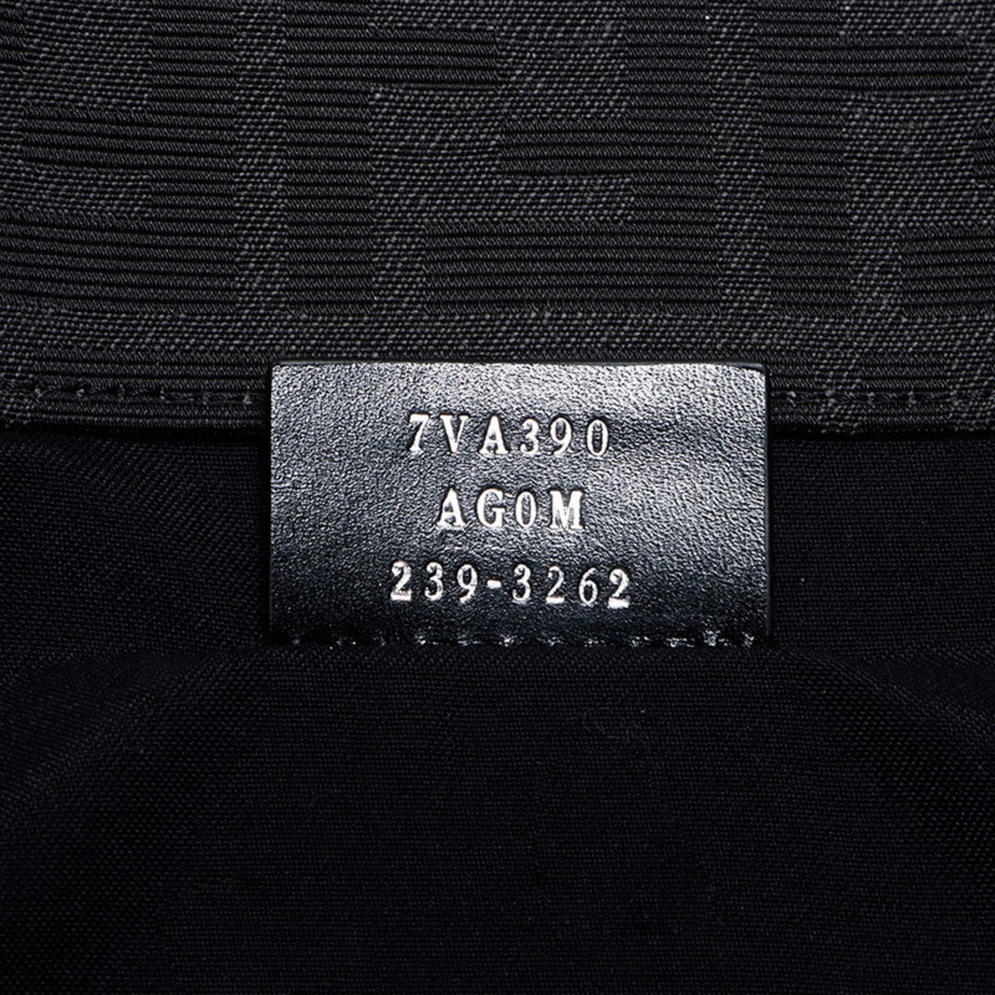Fendi Black Leather Tote Bag (Pre-Owned)