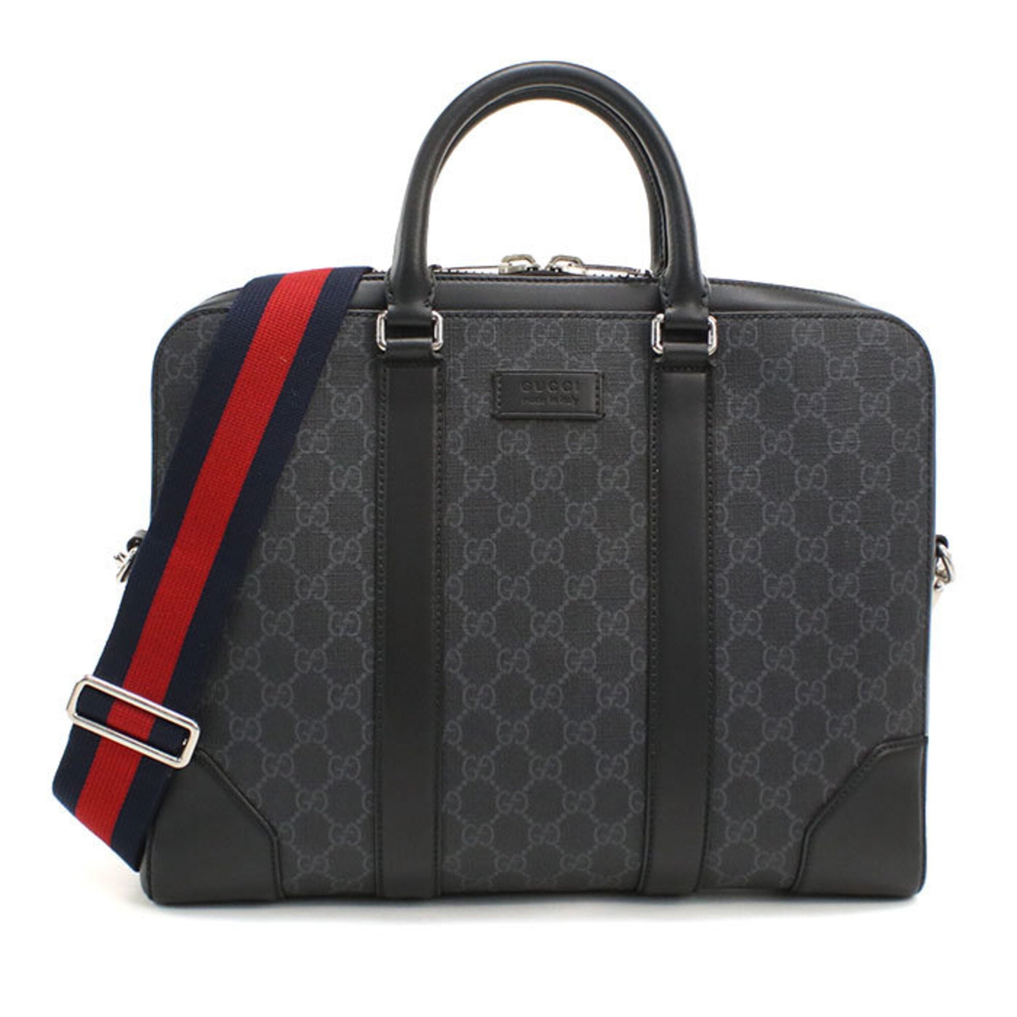 Gucci Black Pvc Briefcase (Pre-Owned)