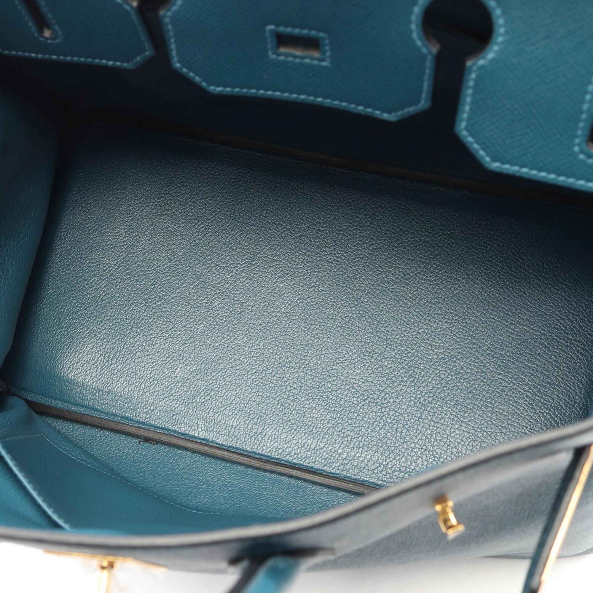 Hermes Green Epsom Leather Leather Handbag (Pre-Owned)