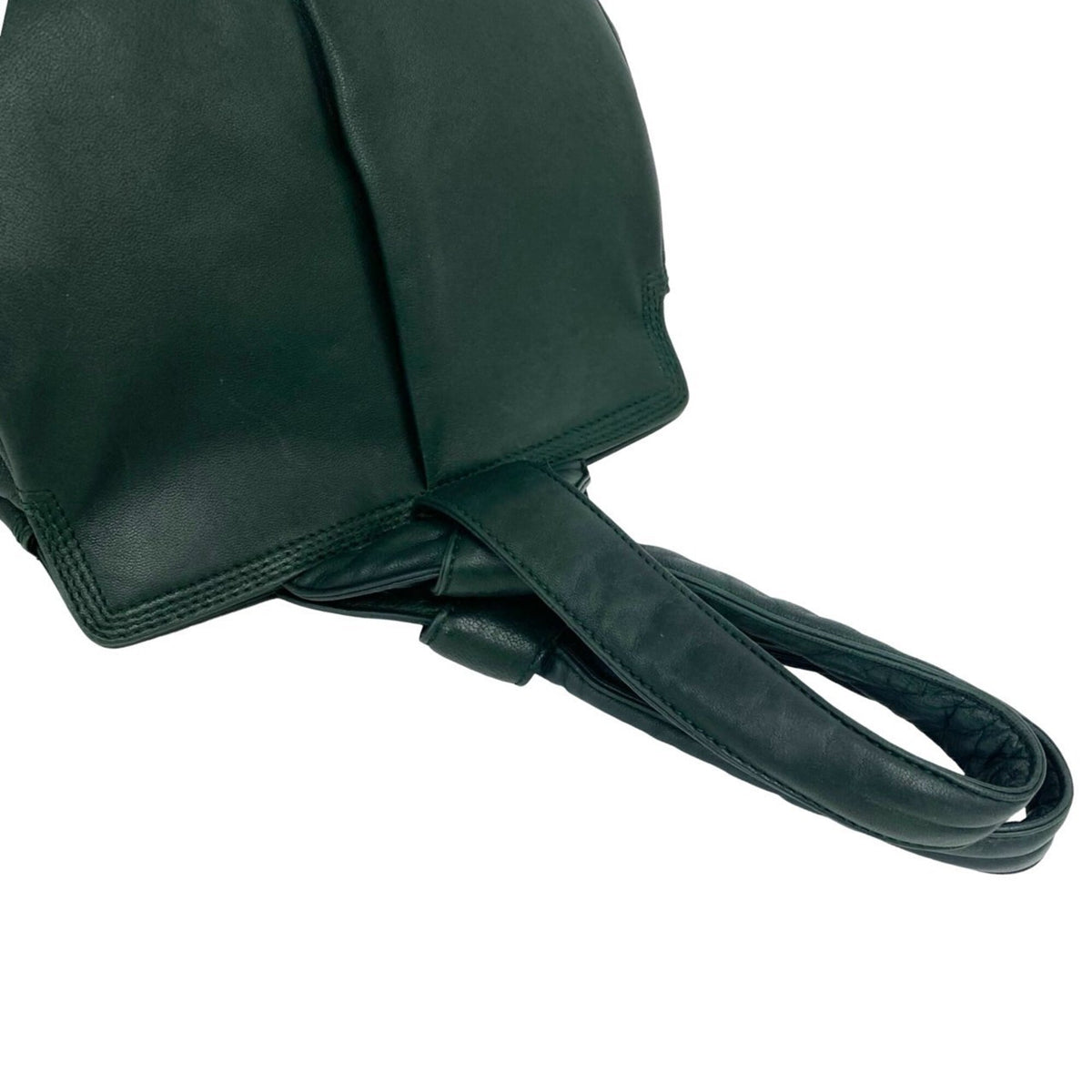 Loewe Green Leather Handbag Tote Bag (Pre-Owned)