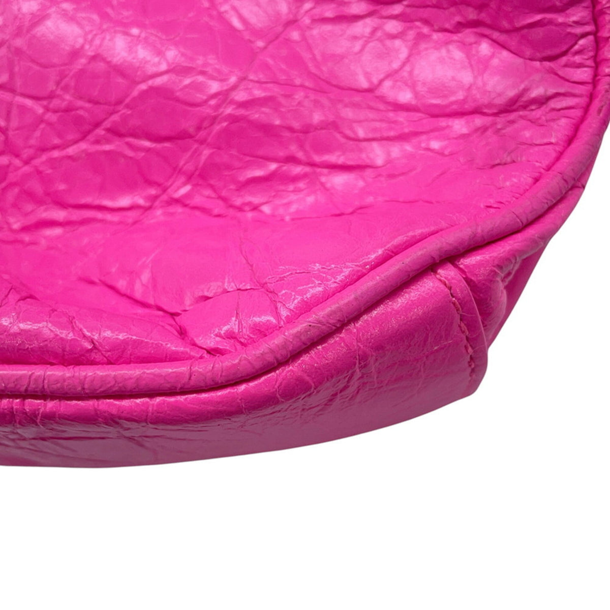 Balenciaga Pink Leather Handbag Pouch Shoulder Bag (Pre-Owned)