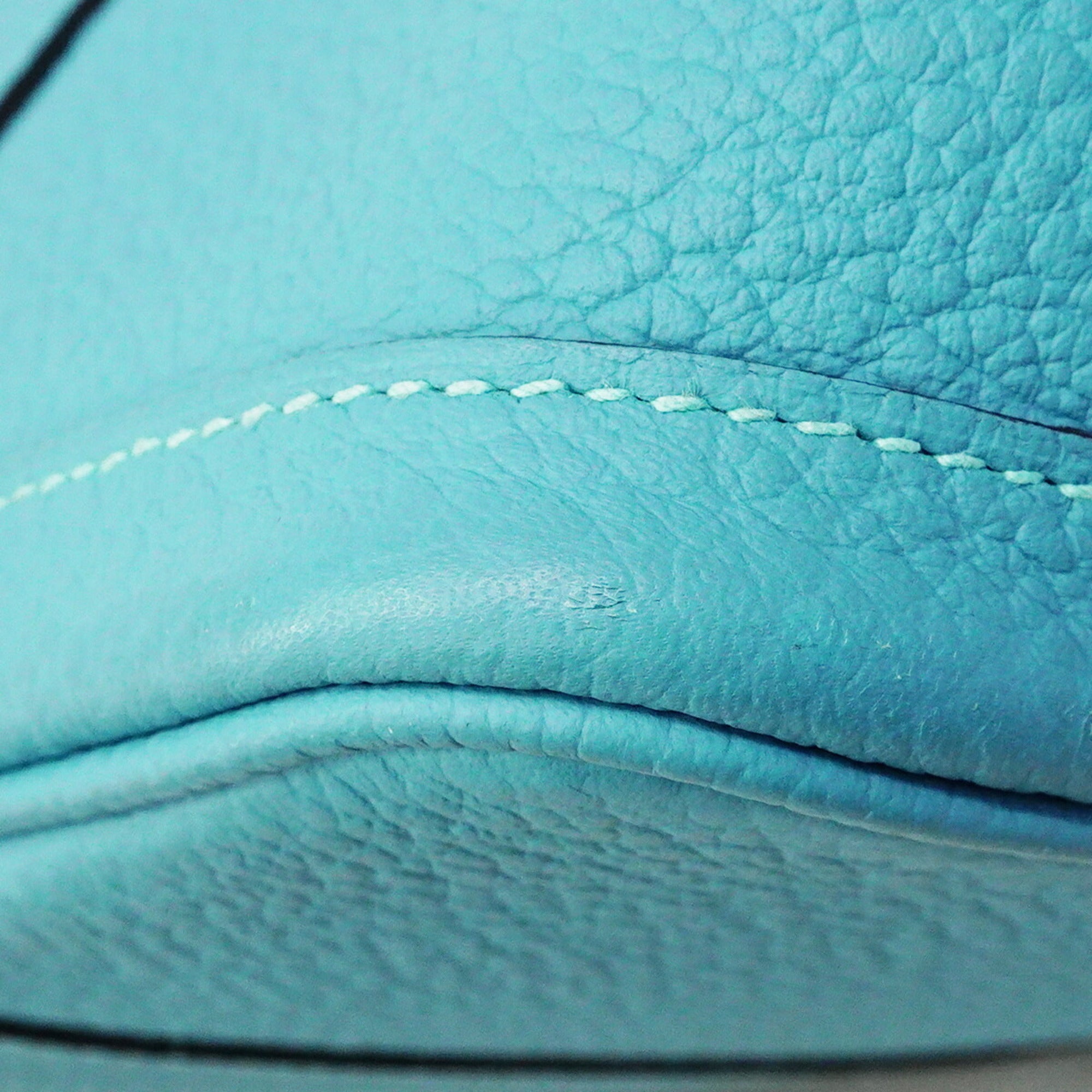 Hermes Blue Atoll Country Leather Tote Bag (Pre-Owned)