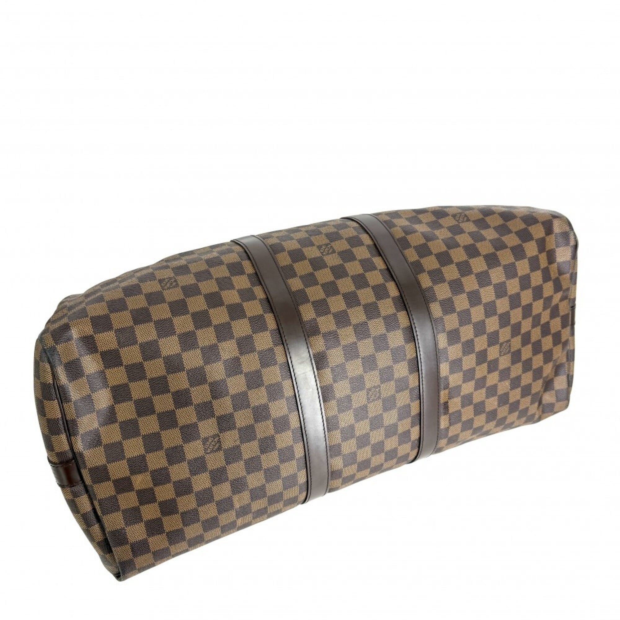 Louis Vuitton Brown Damier Canvas Boston Bag Shoulder Bag (Pre-Owned)