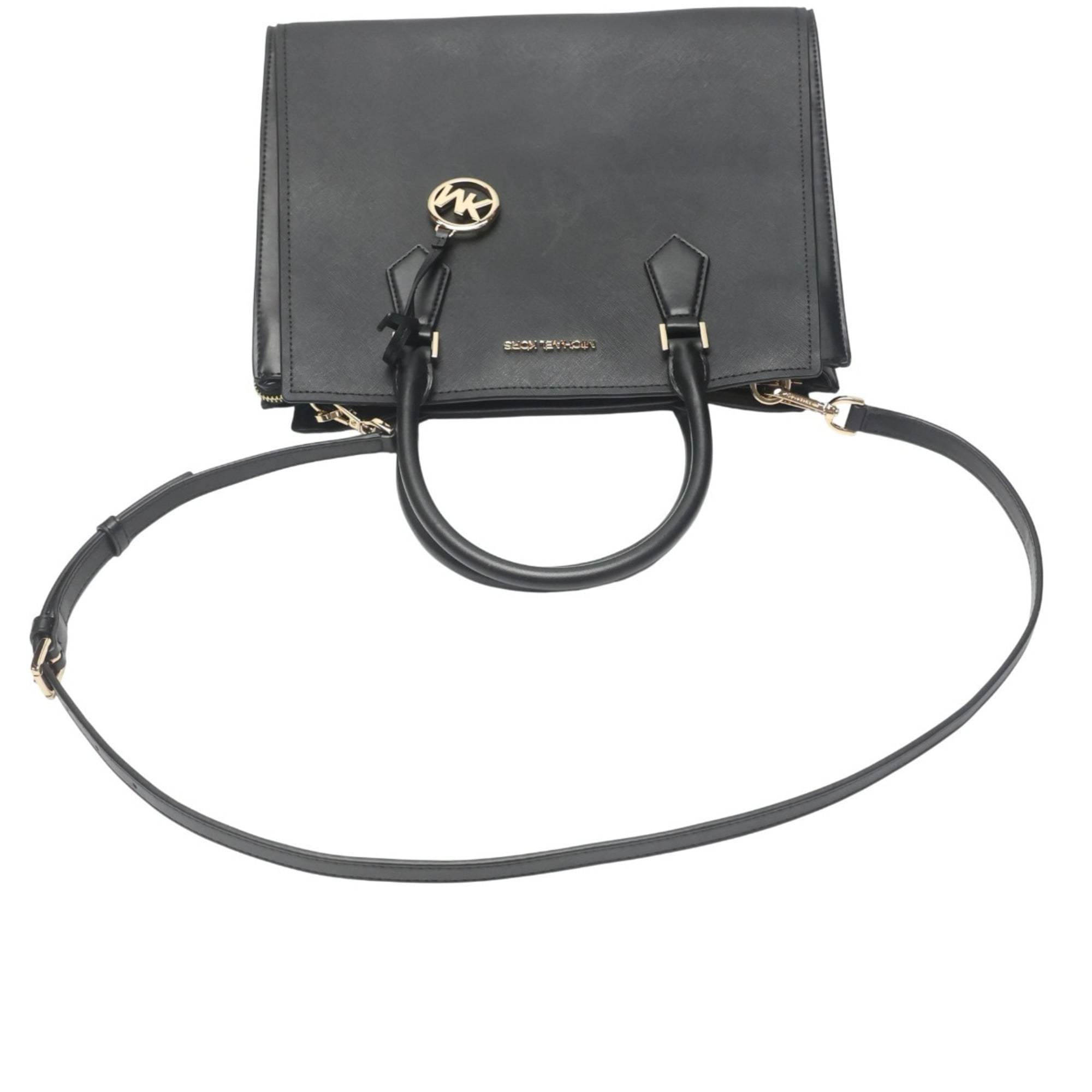 Michael Kors Black Leather Tote Bag (Pre-Owned)