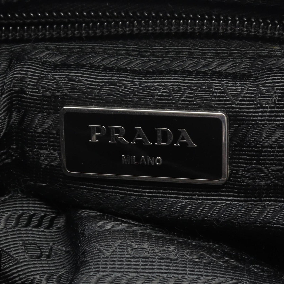 Prada Black Nylon Saffiano Triangle Shoulder Bag (Pre-Owned)