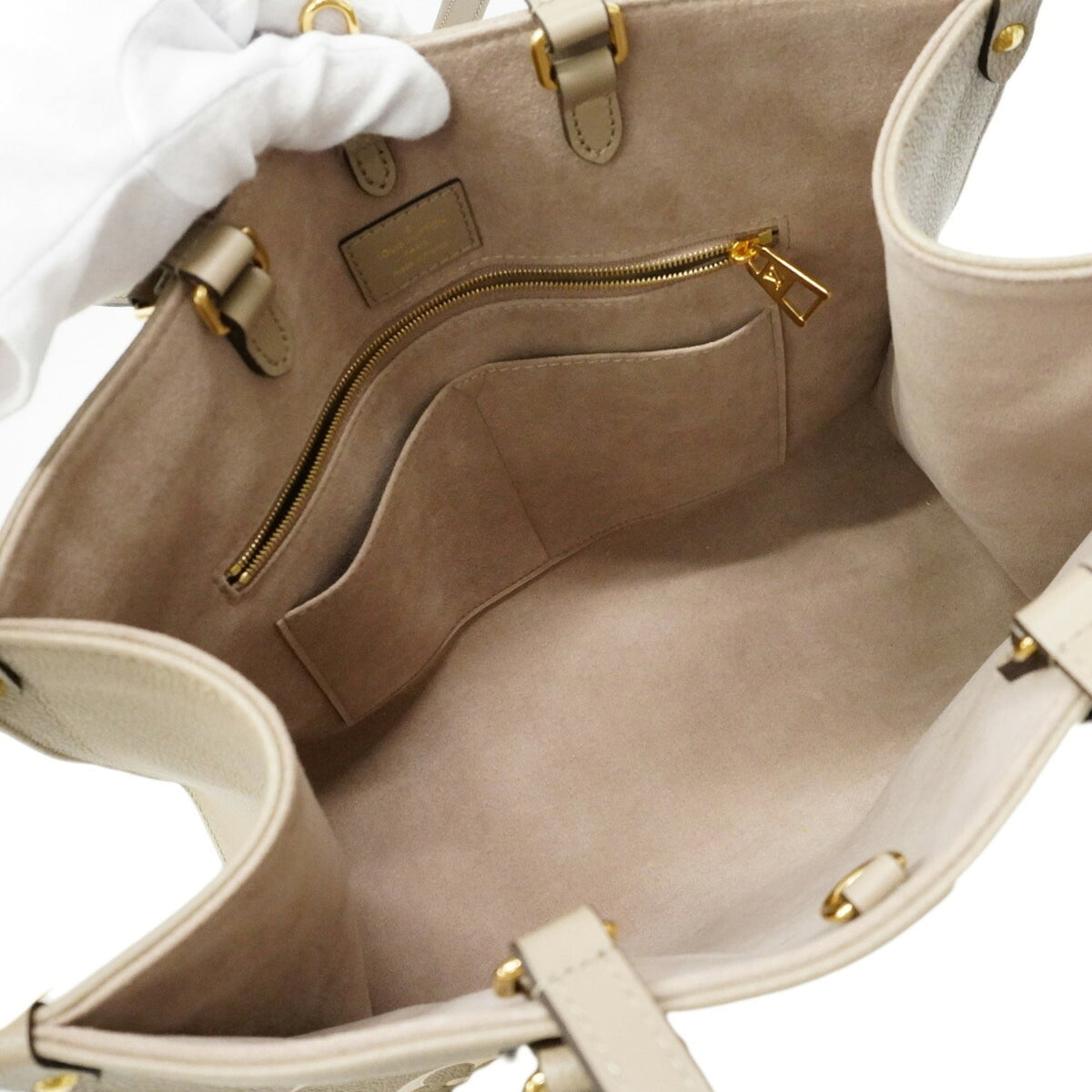 Louis Vuitton Cream Tourterelle Tote Bag (Pre-Owned)