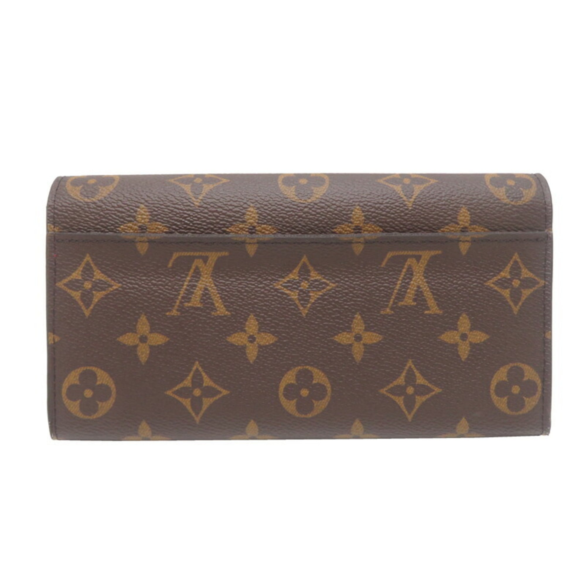 Louis Vuitton Monogram Brown Coquelicots Monogram Monogram Long Wallet (Bi-Fold) (Pre-Owned)