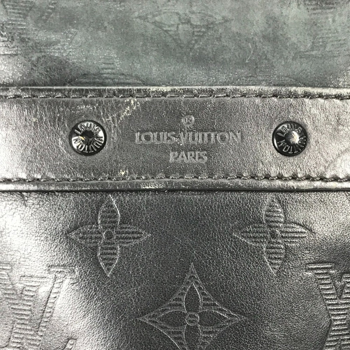 Louis Vuitton Monogram Shadow Black Galle Monogram Shadow Pochette Shoulder Bag (Pre-Owned)