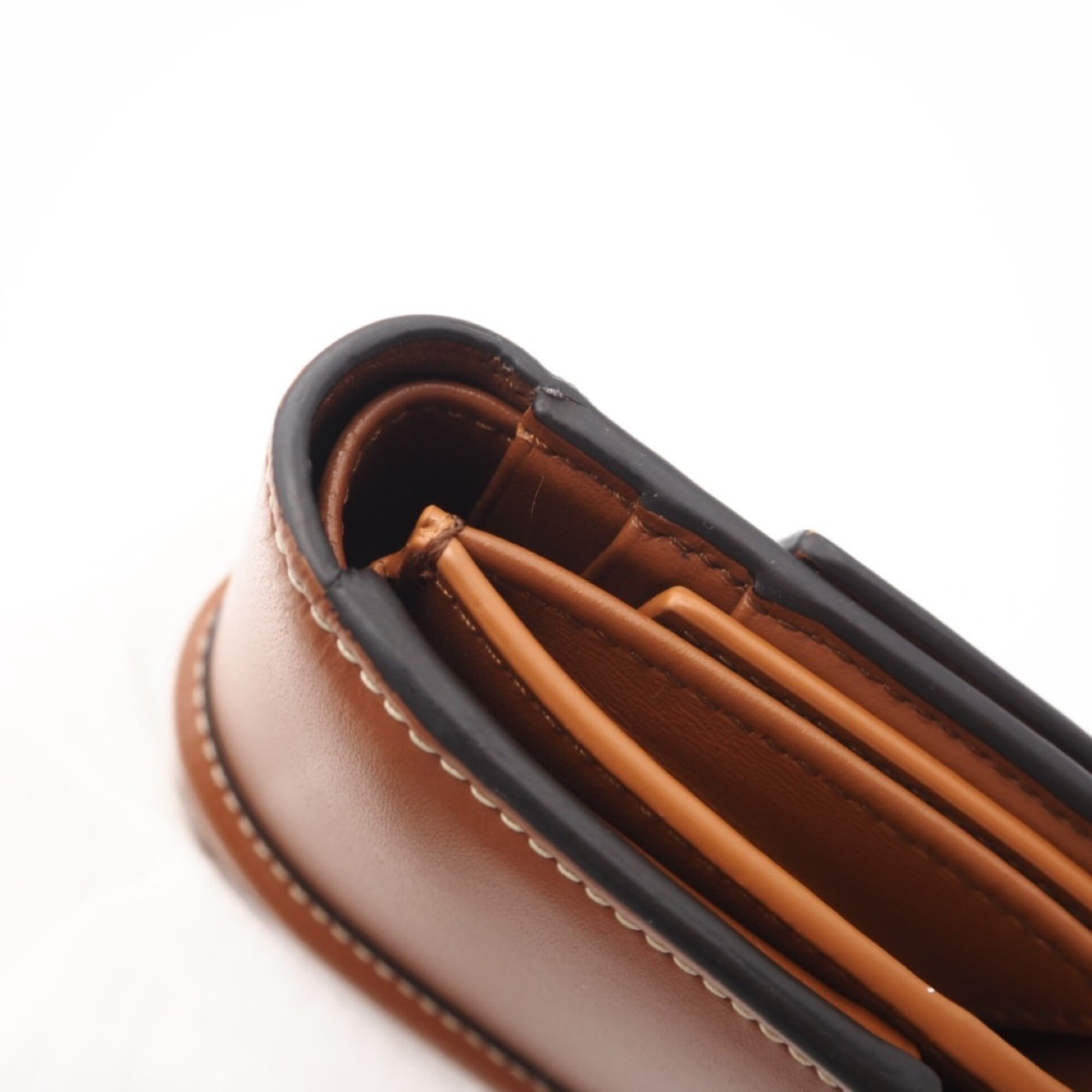Celine Brown Leather Wallet (Tri-Fold) (Pre-Owned)
