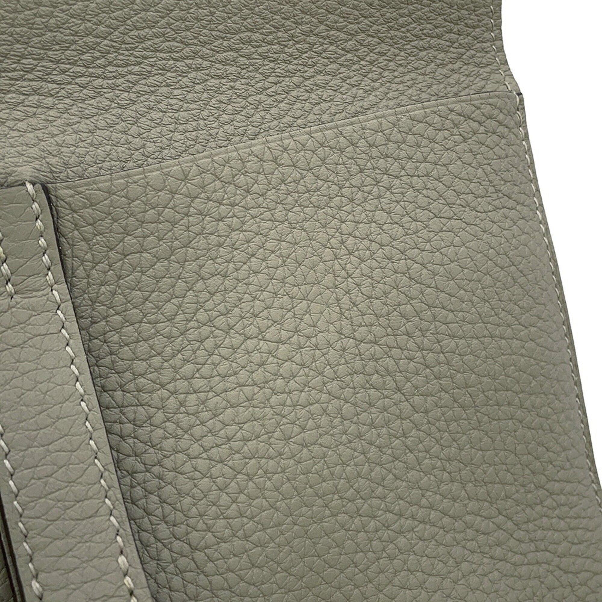 Hermes Alezan Beige Taurillon Clemence Leather Handbag (Pre-Owned)