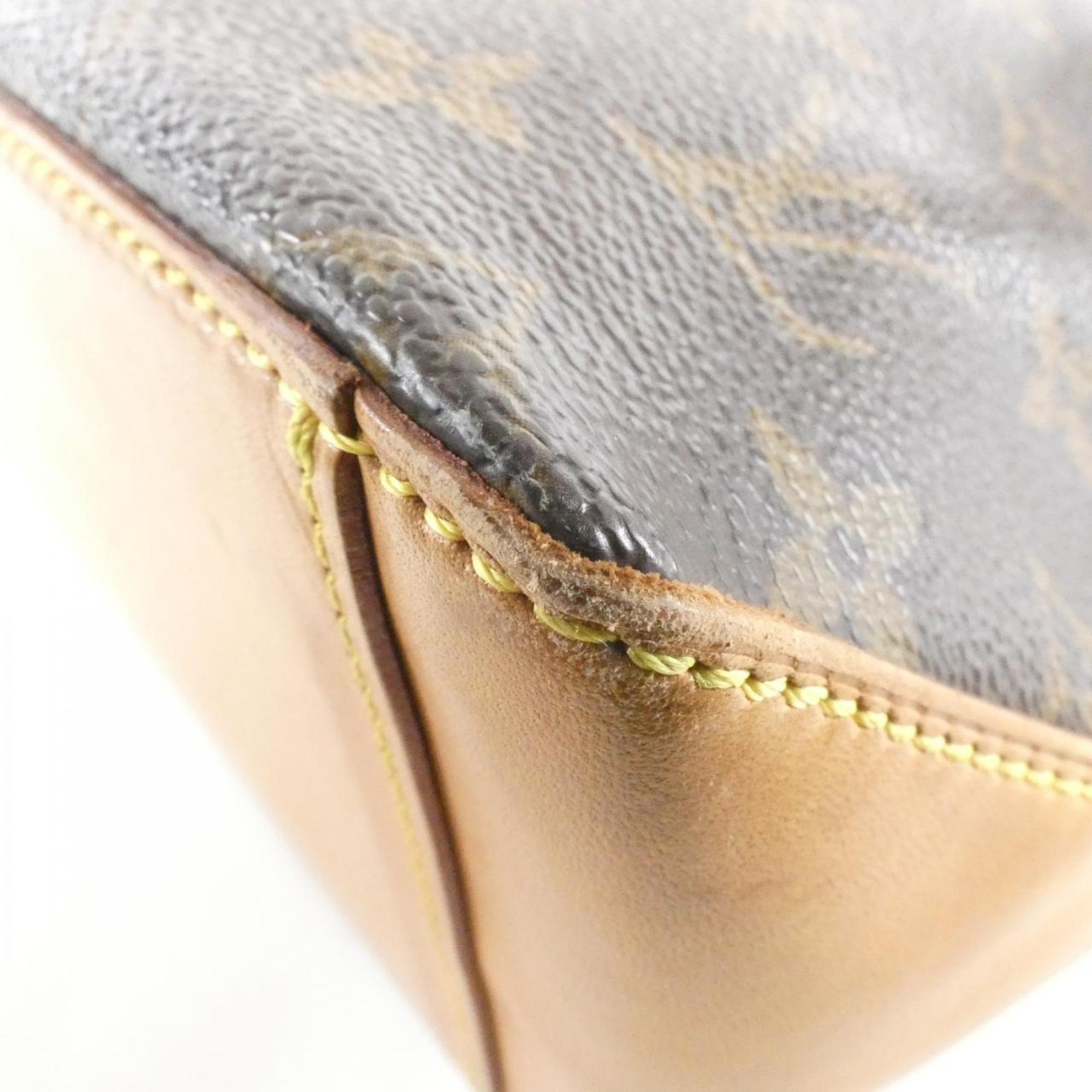Louis Vuitton Marron Coated Canvas Handbag (Pre-Owned)
