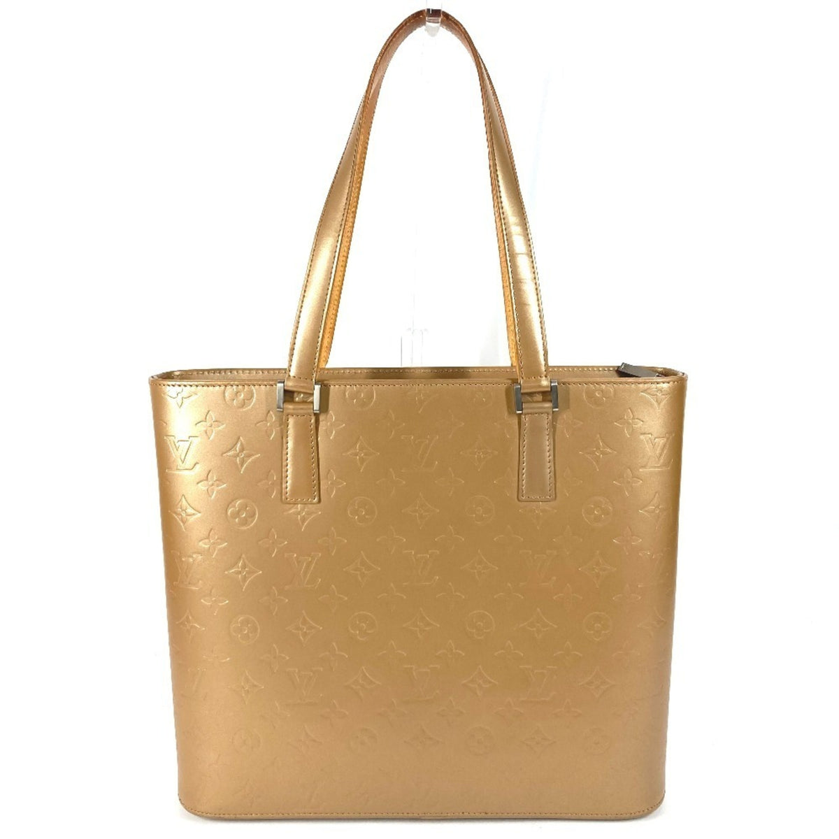 Louis Vuitton Beige Monogram Mat Leather Shoulder Bag Tote Bag (Pre-Owned)