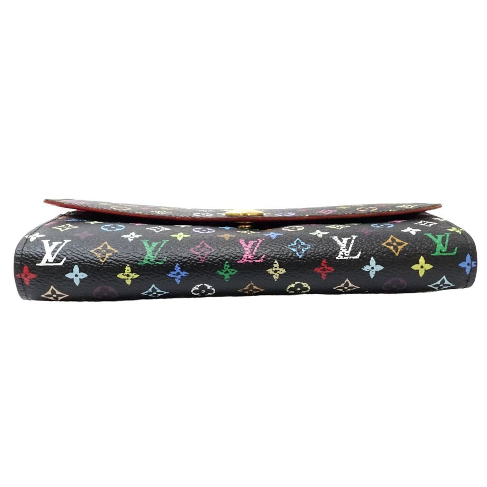 Louis Vuitton Multi-Color Noir Monogram Multicolore Long Wallet (Bi-Fold) (Pre-Owned)