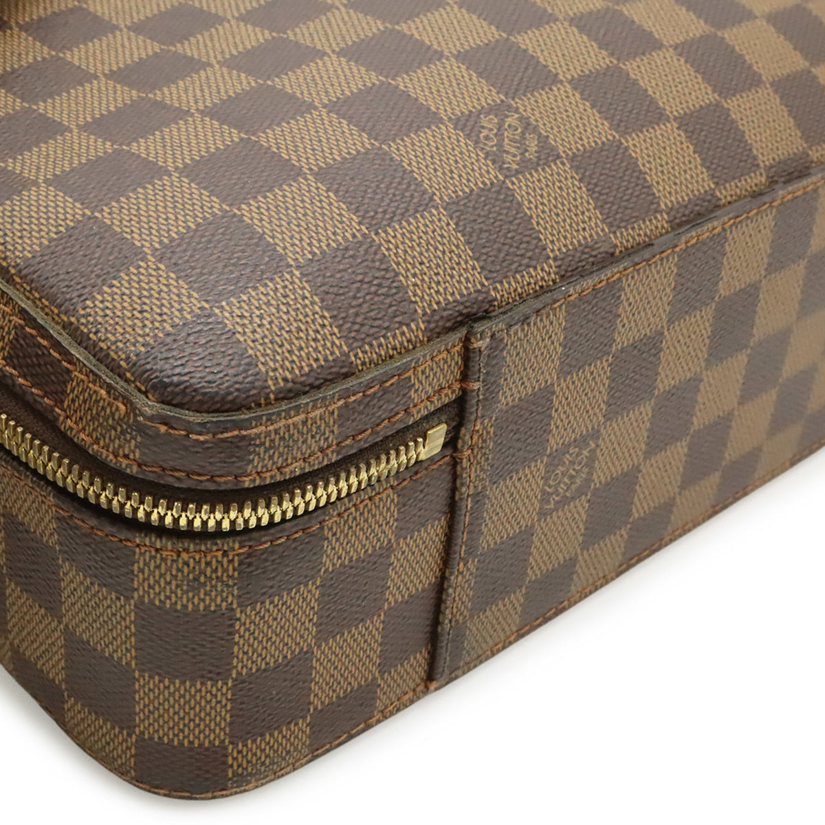 Louis Vuitton Brown Damier Canvas White Pvc Handbag Shoulder Bag (Pre-Owned)