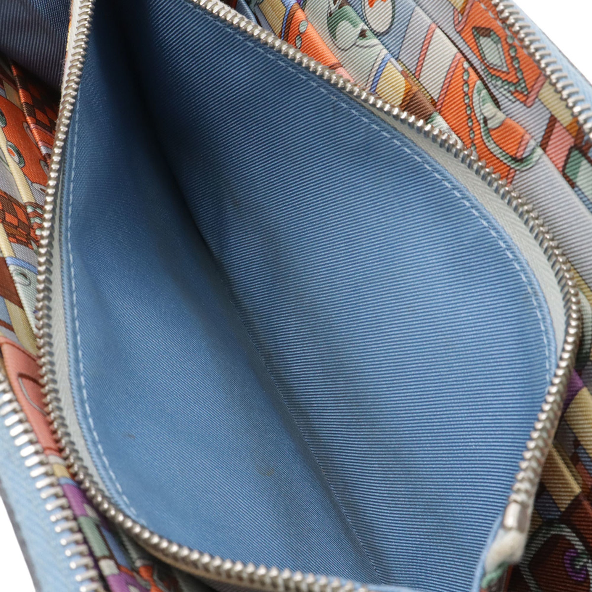 Hermes Silk'in Light Blue Epsom Leather Coin Purse/Coin Case (Pre-Owned)