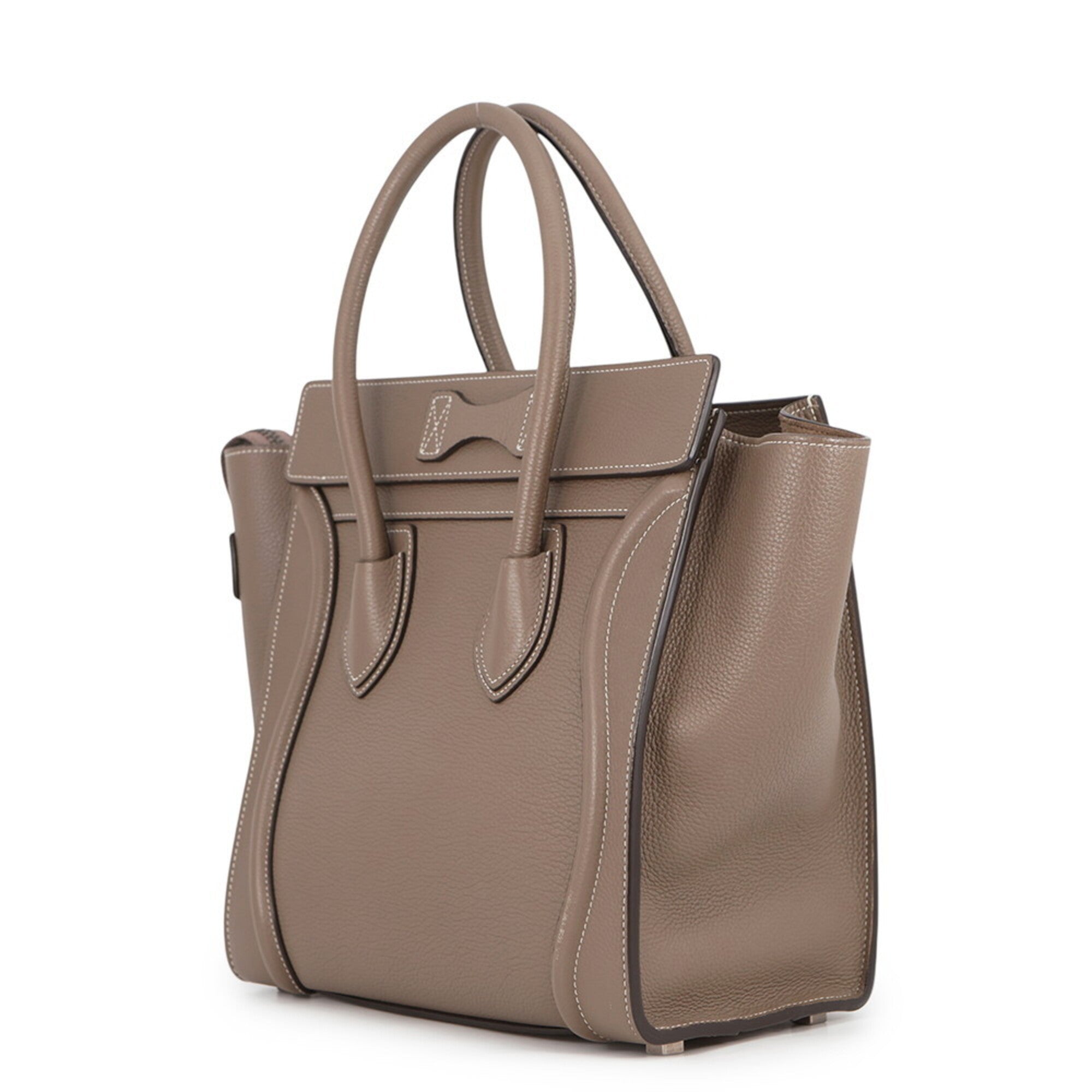 Celine Grayish Leather Handbag (Pre-Owned)