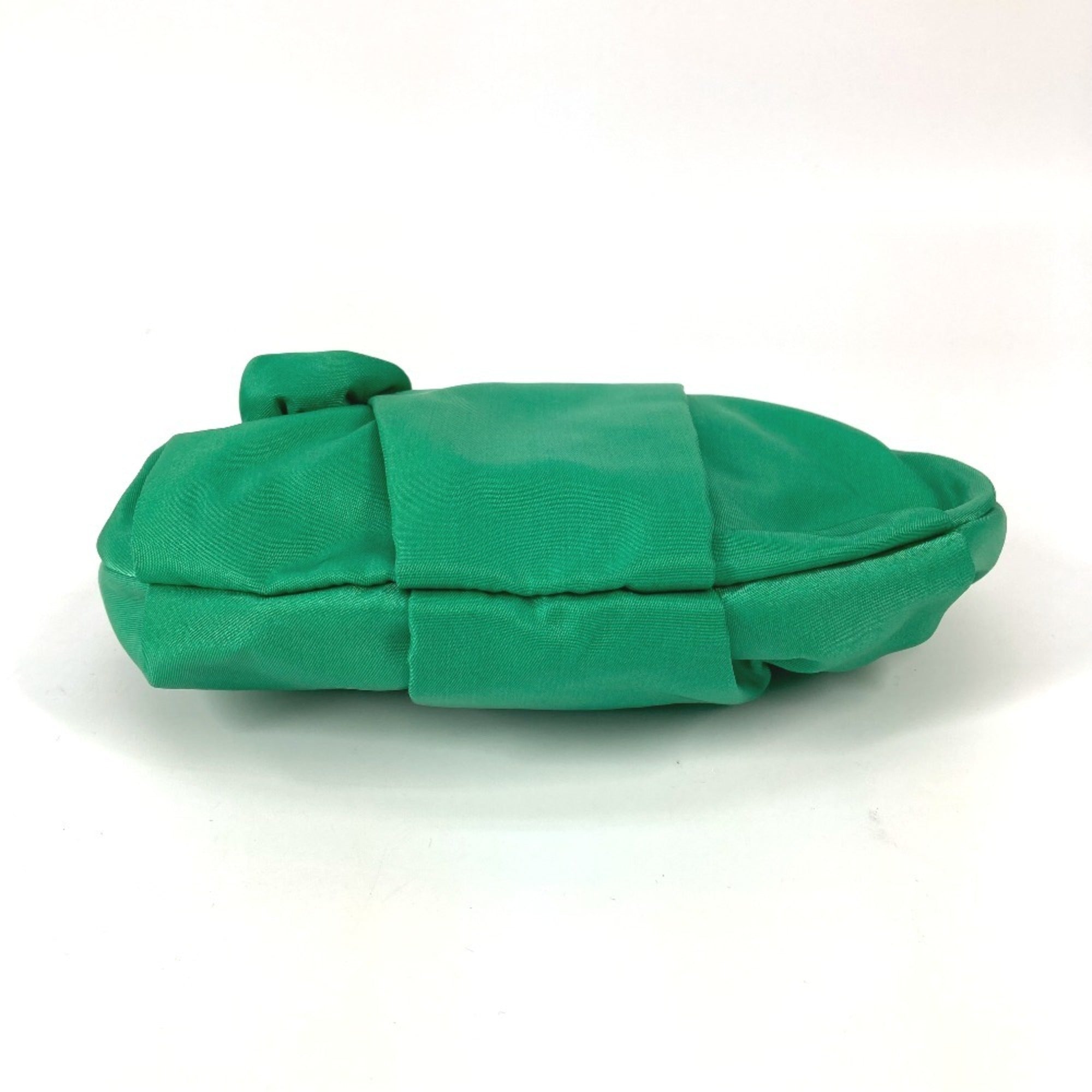Prada Green Nylon Clutch Bag Pouch (Pre-Owned)
