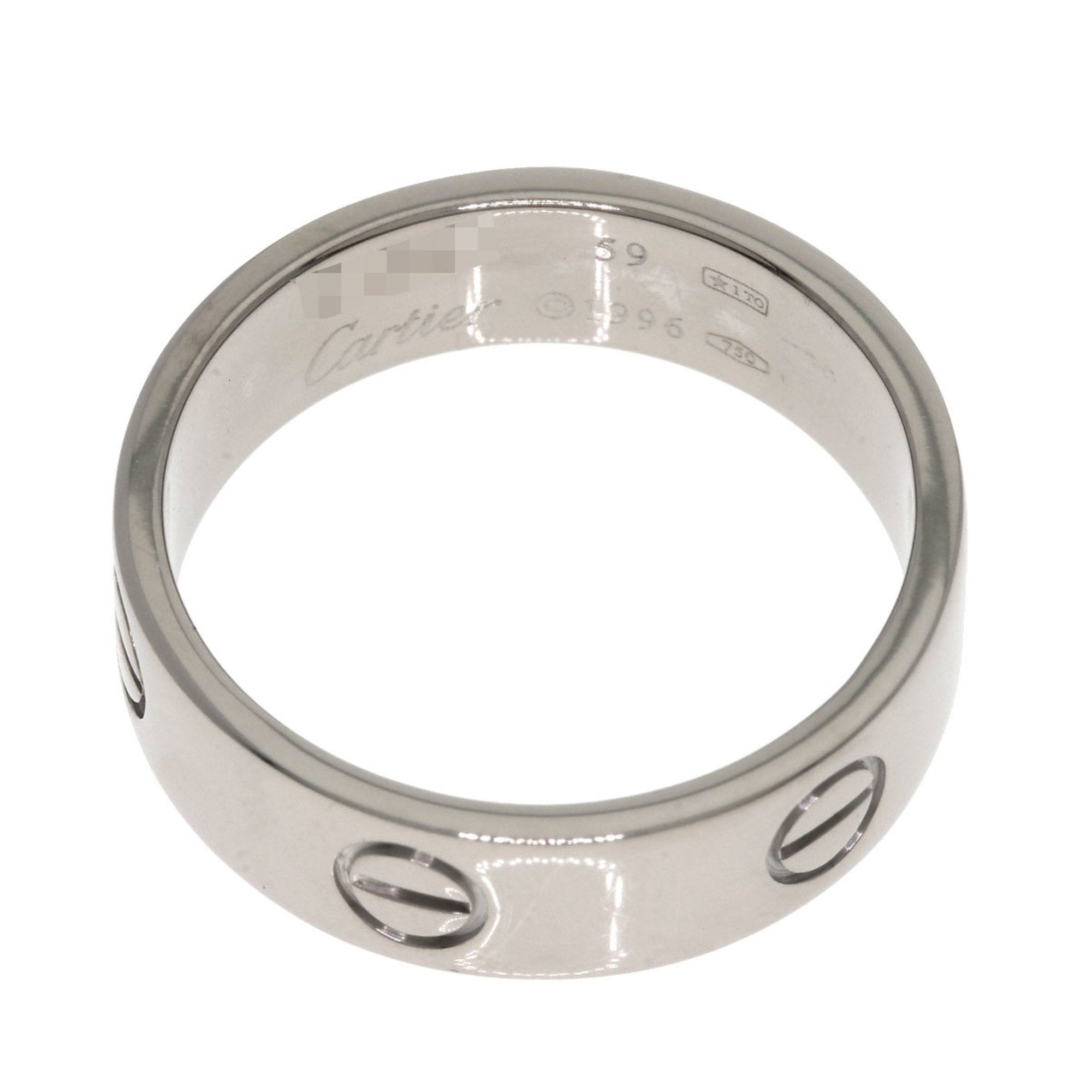 Cartier White Gold White Gold (18K) Band Ring (Pre-Owned)