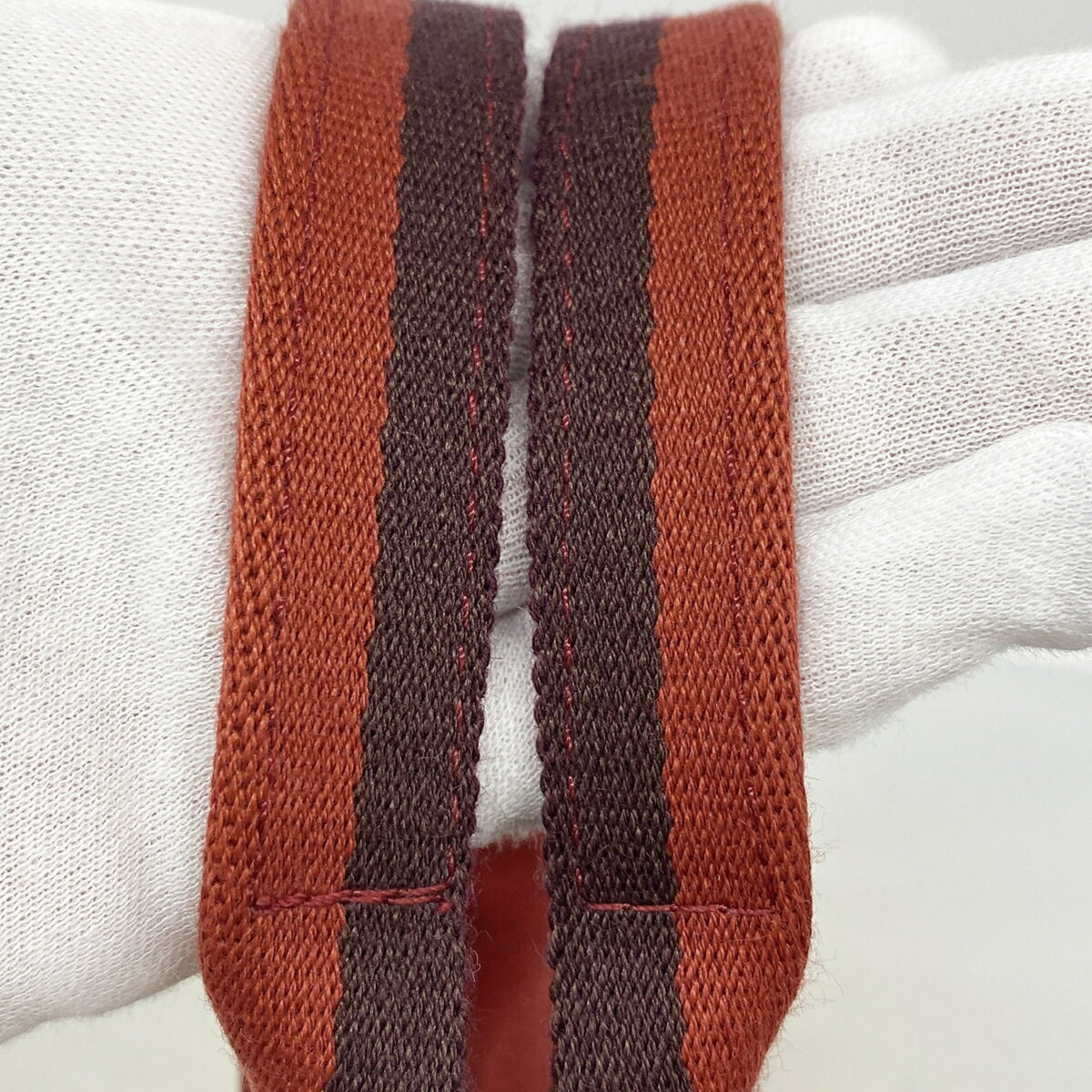 Hermes Red Color Canvas Tote Bag (Pre-Owned)