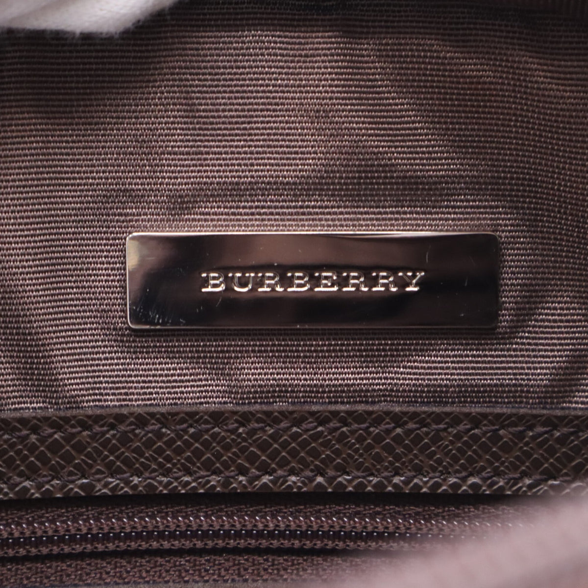 Burberry Beige Brown Multi-Color Canvas Leather Shoulder Bag (Pre-Owned)