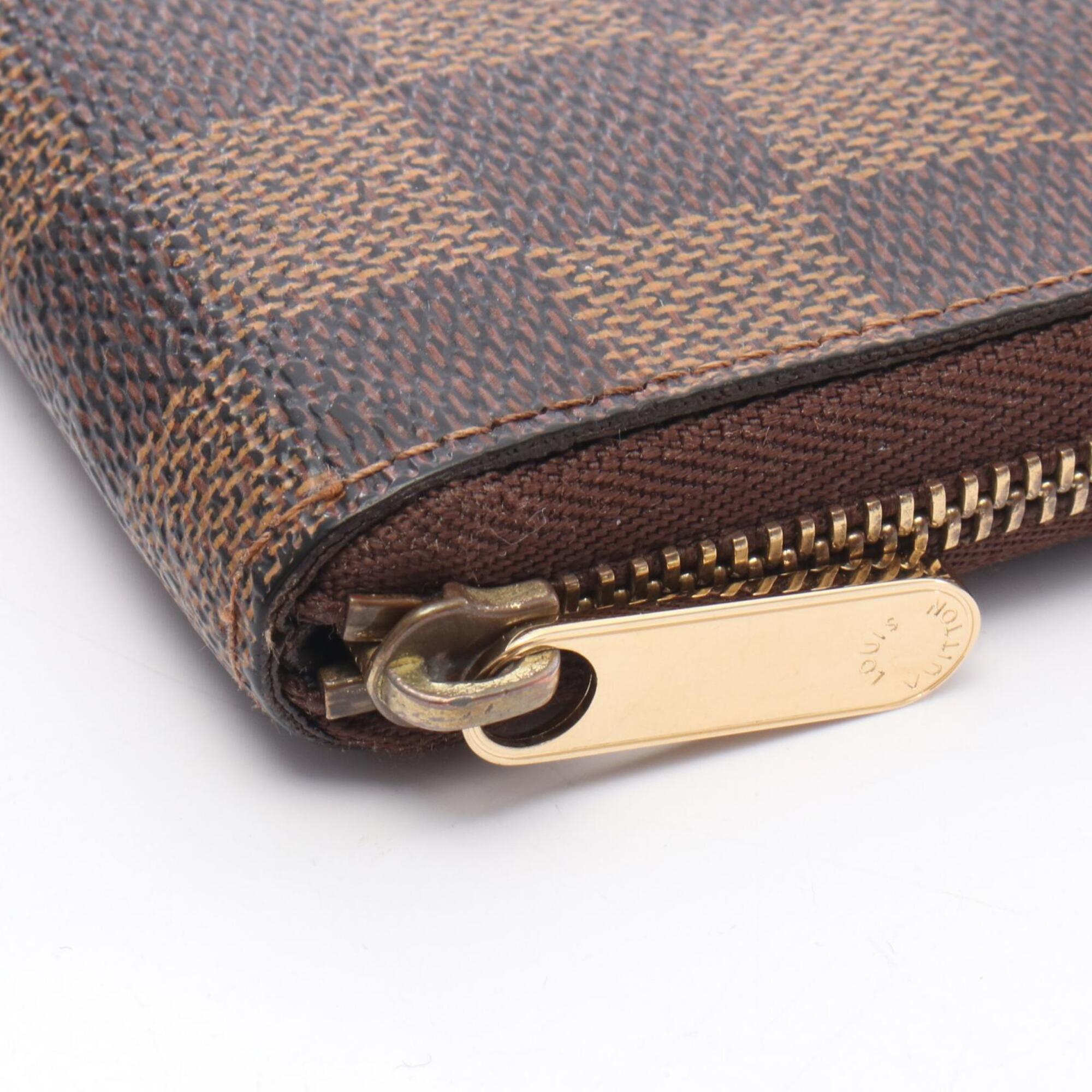 Louis Vuitton Brown Ebene Coated Canvas Damier Canvas Middle Wallet (Bi-Fold) (Pre-Owned)