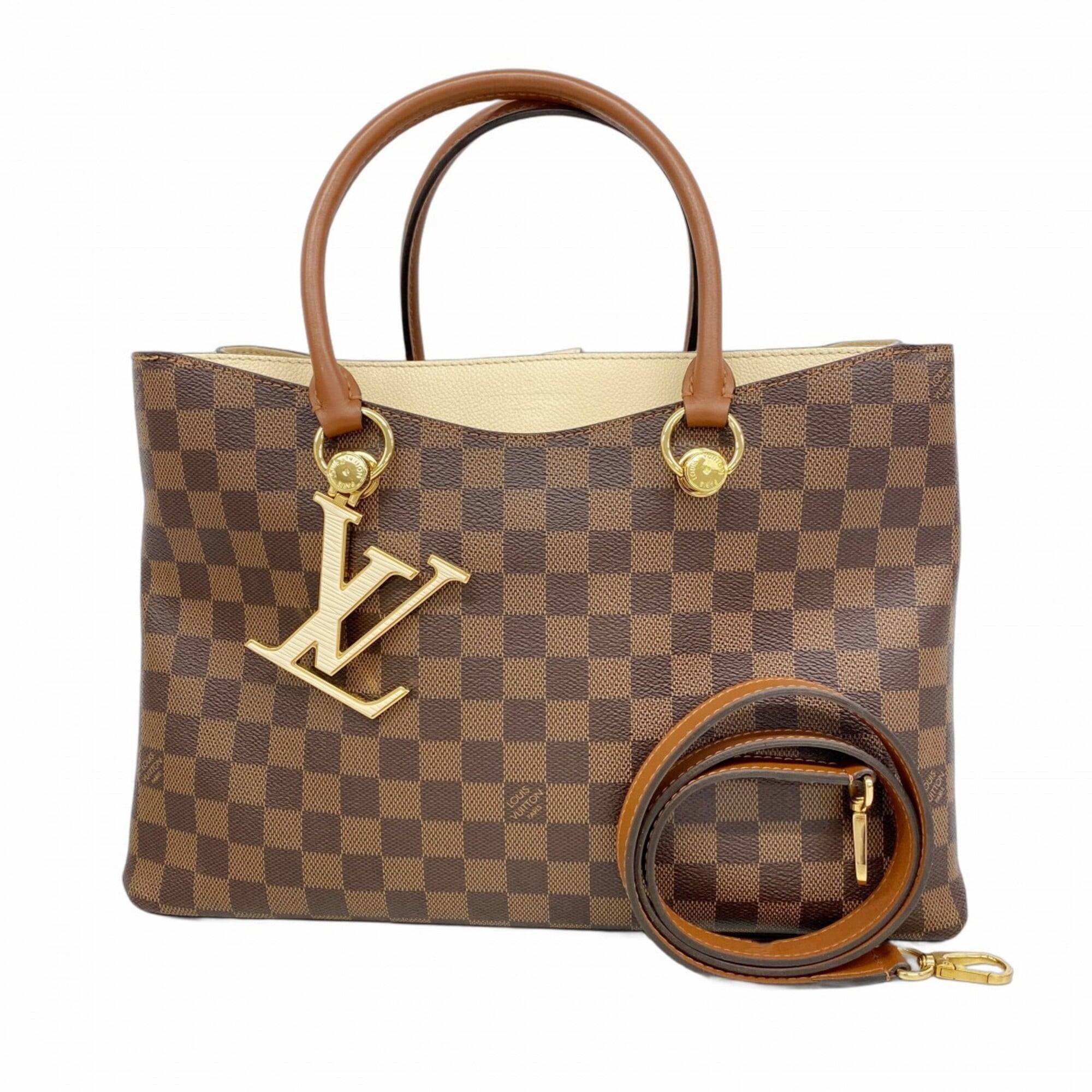 Louis Vuitton Cream Ebene Tote Bag (Pre-Owned)