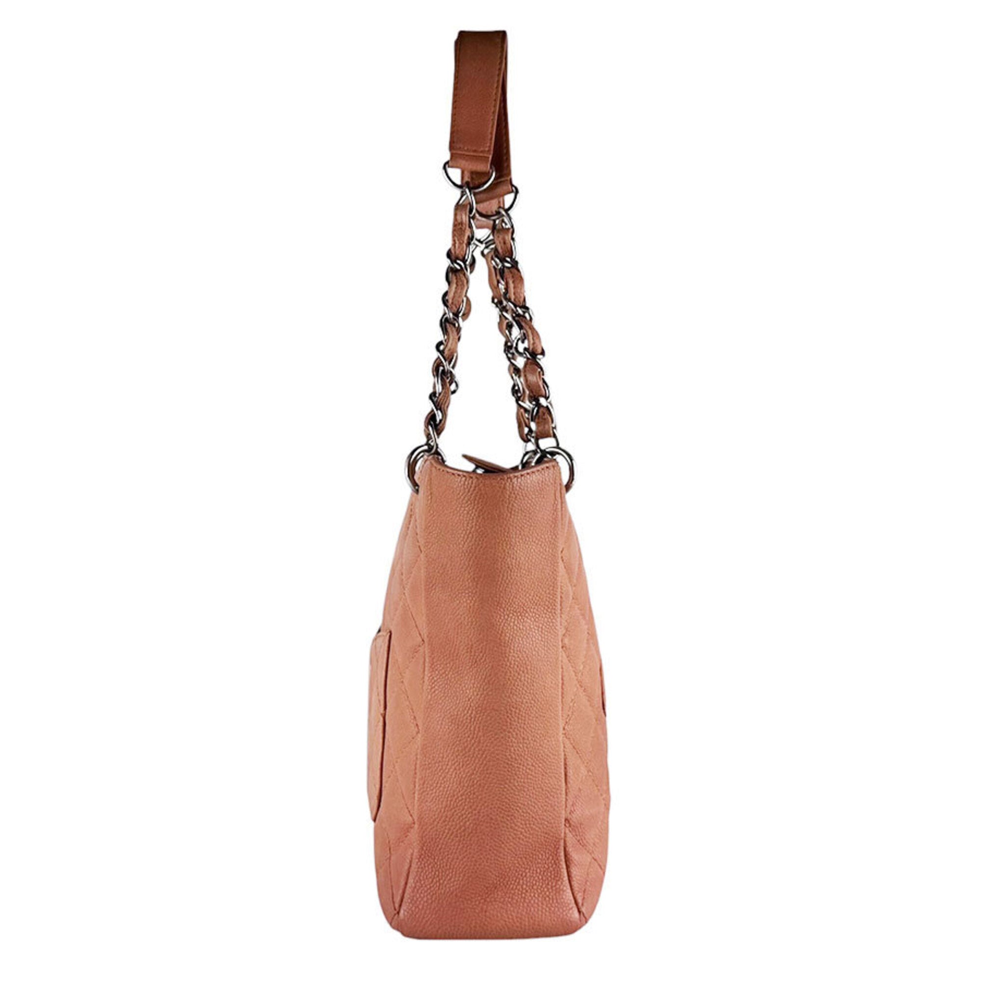 Chanel Pink Grained Calfskin Handbag (Pre-Owned)