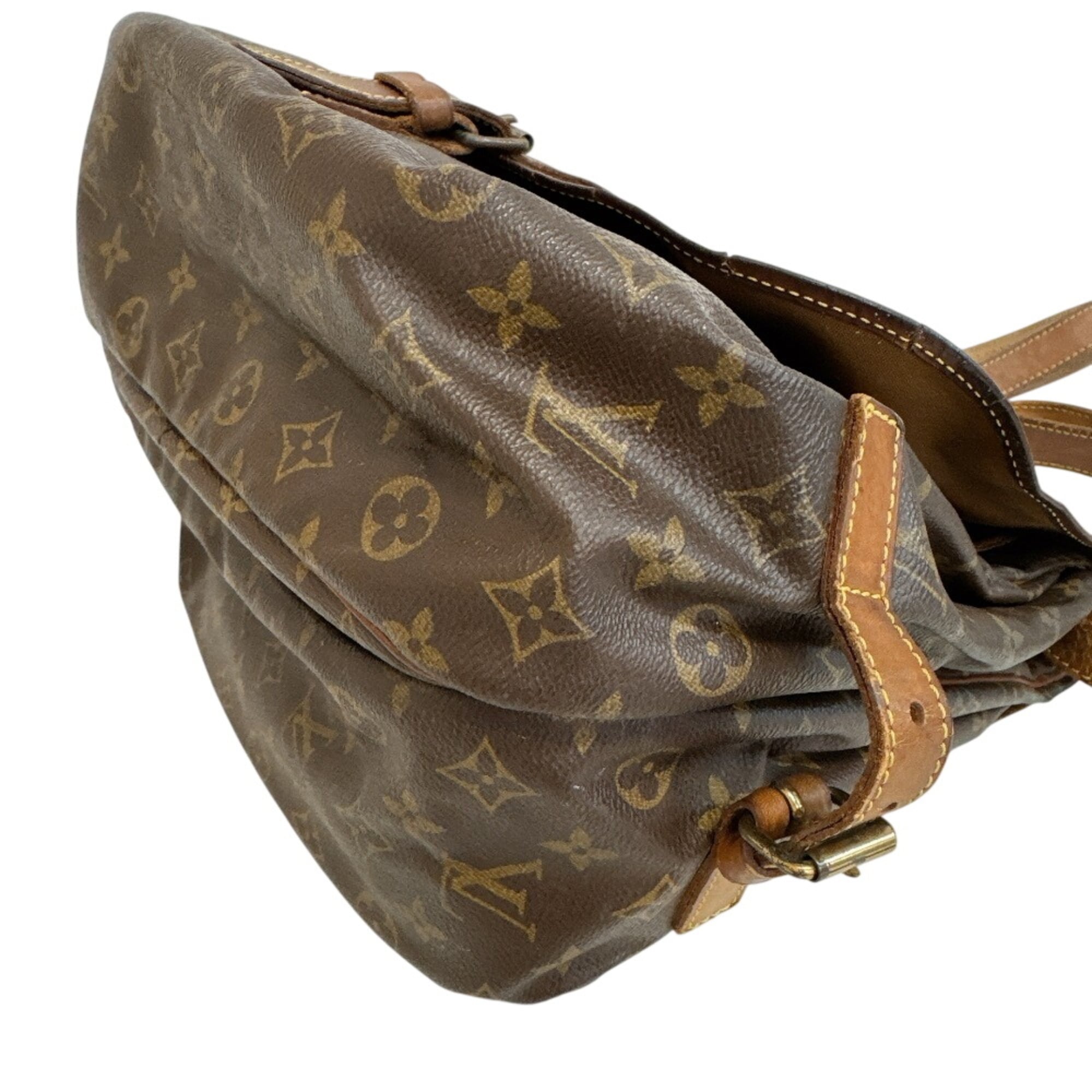 Louis Vuitton Brown Monogram Leather Shoulder Bag (Pre-Owned)