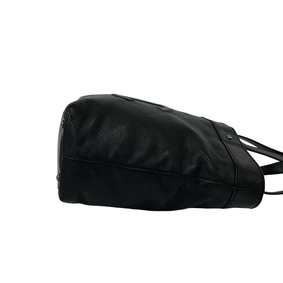 Chanel Black Leather Shoulder Bag Tote Bag (Pre-Owned)