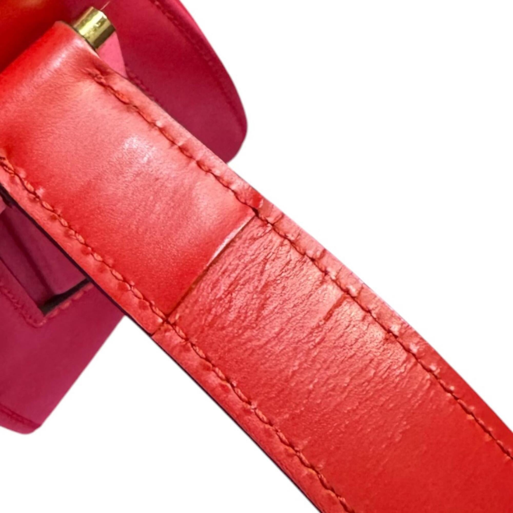 Louis Vuitton Red Color Epi Leather Shoulder Bag (Pre-Owned)