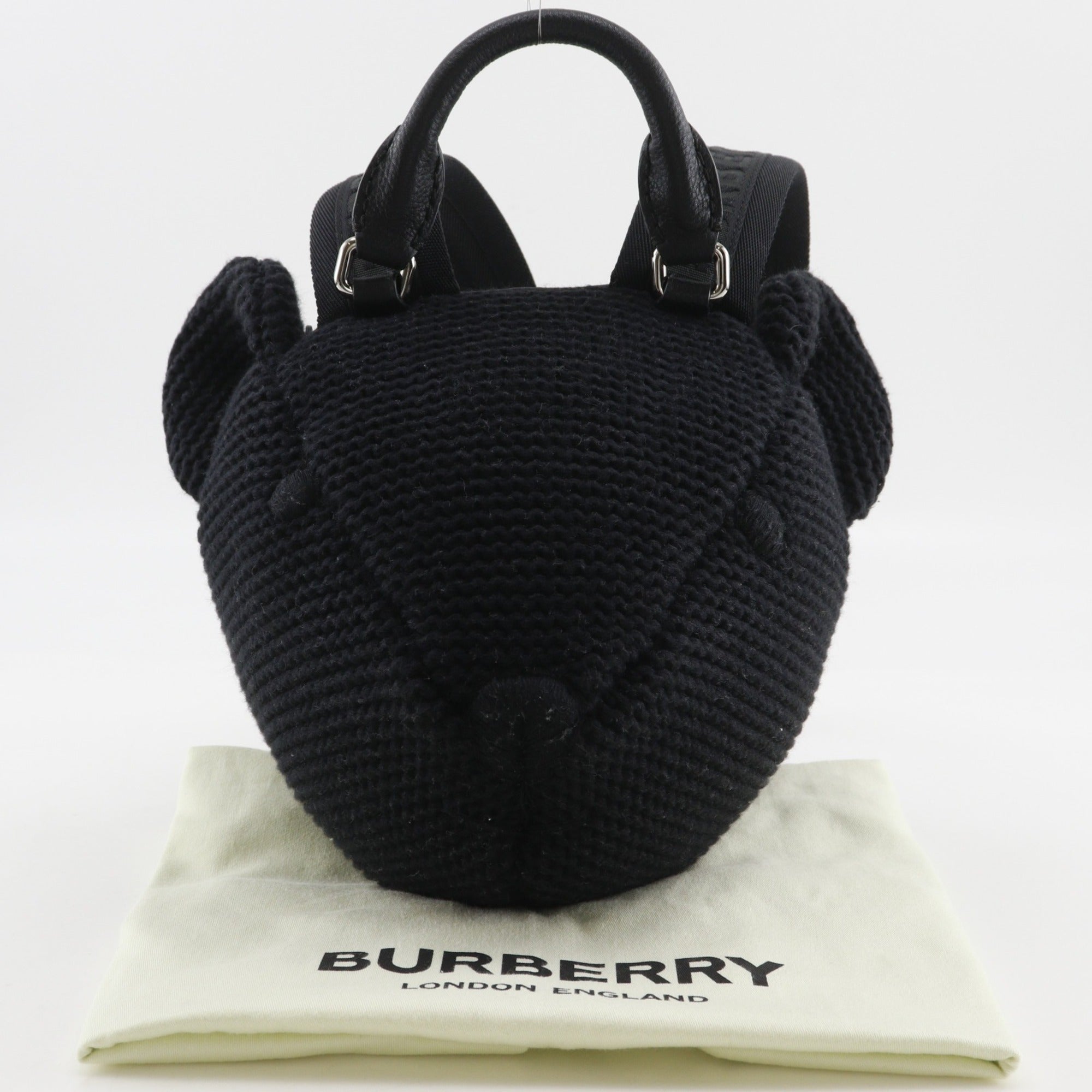 Burberry Black Cotton Backpack (Pre-Owned)
