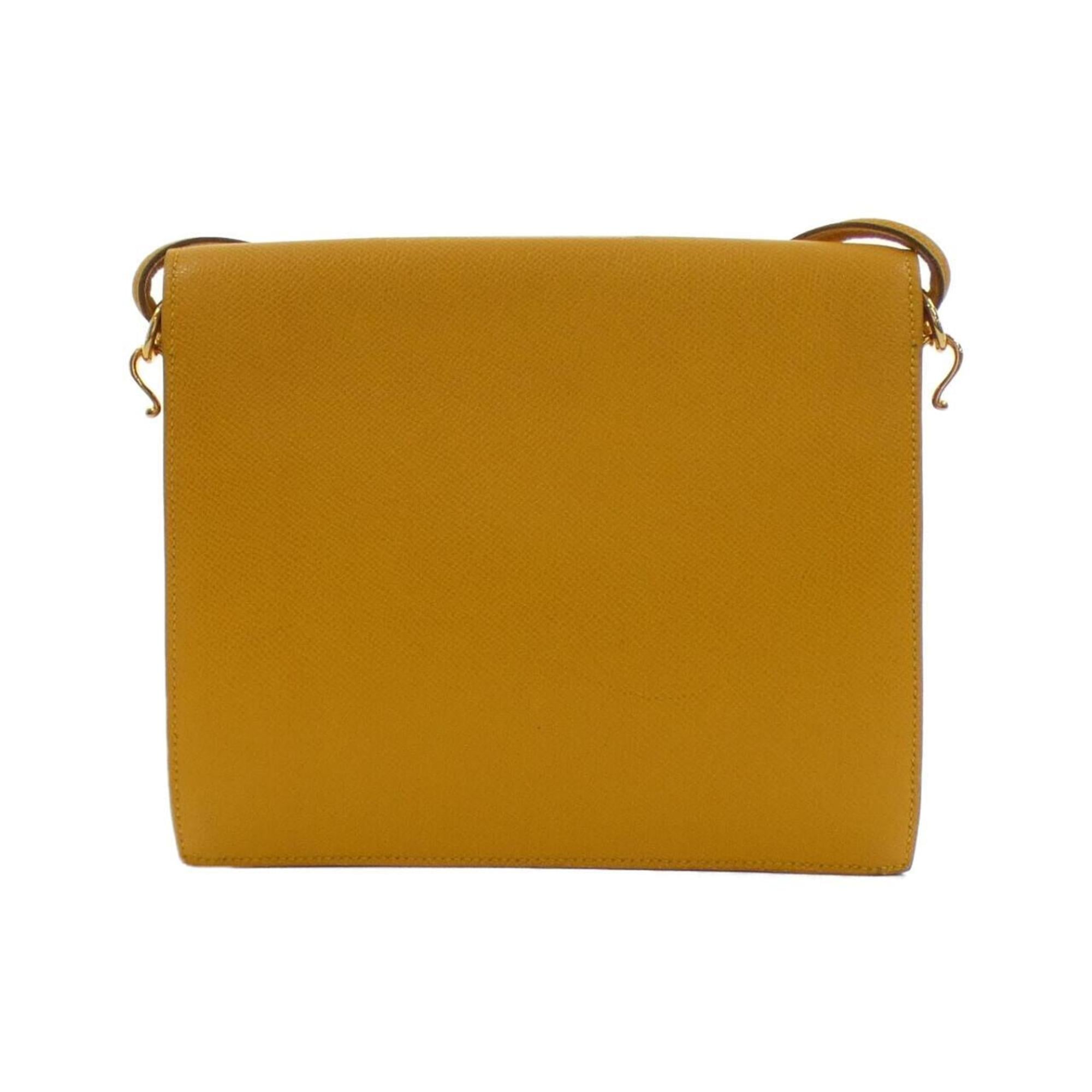 Hermes Jaune Courchevel Leather Shoulder Bag (Pre-Owned)