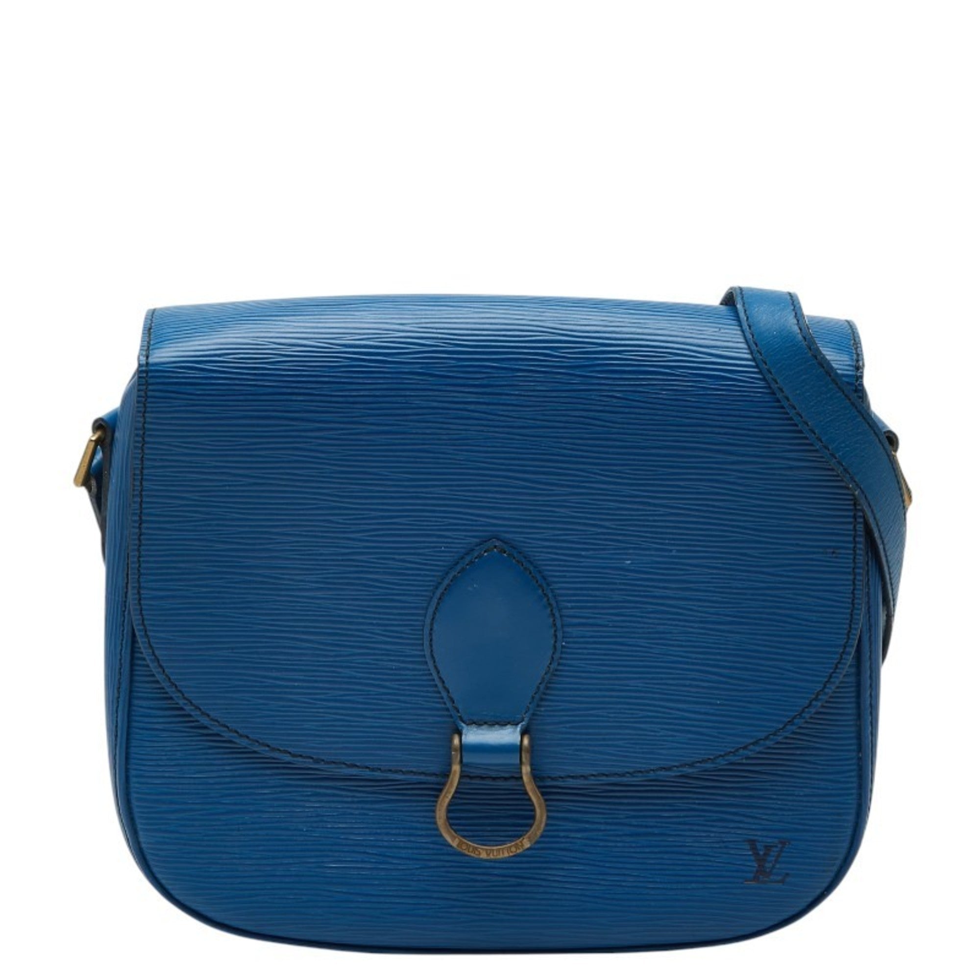 Louis Vuitton Toledo Blue Leather Shoulder Bag (Pre-Owned)