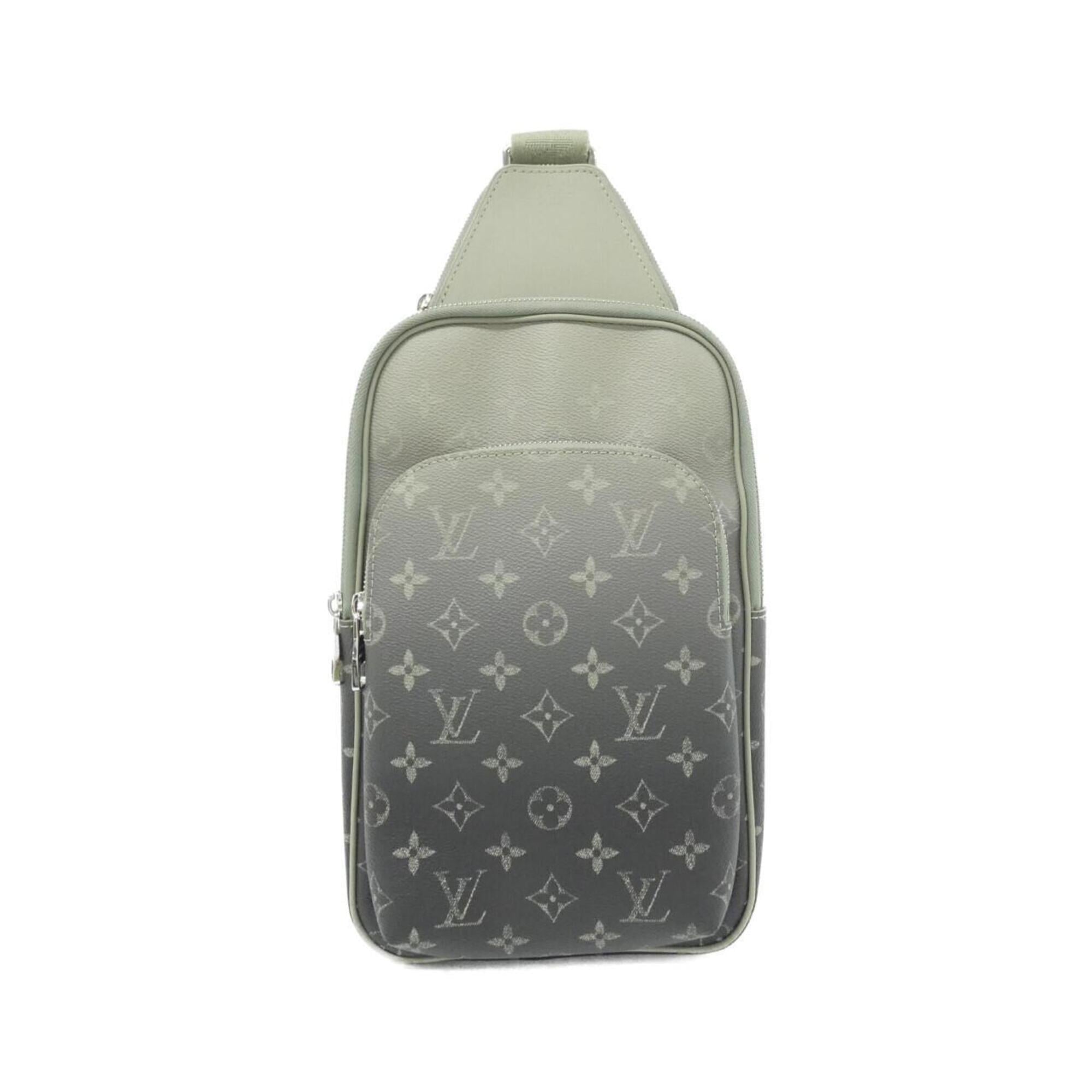 Louis Vuitton Green Coated Canvas Shoulder Bag (Pre-Owned)