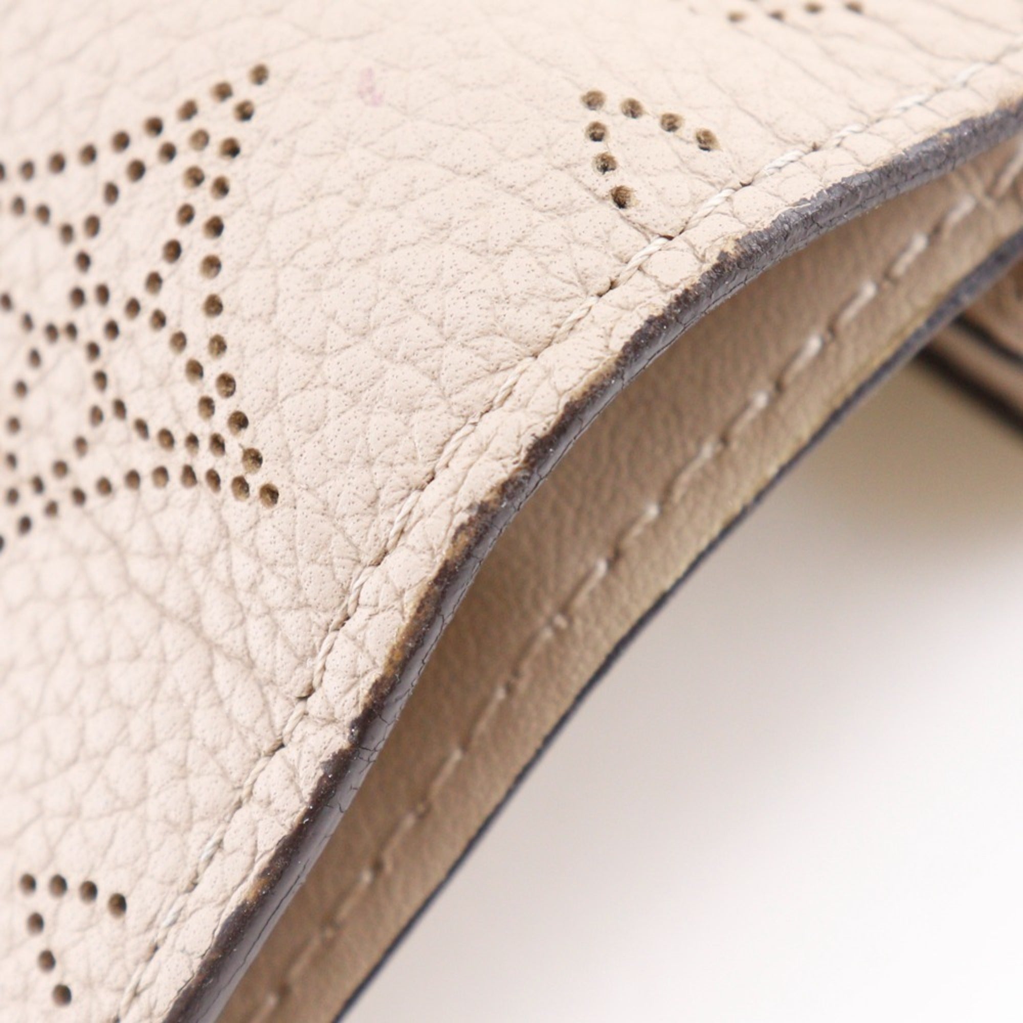 Louis Vuitton Gray Iris Mahina Leather Wallet (Bi-Fold) (Pre-Owned)