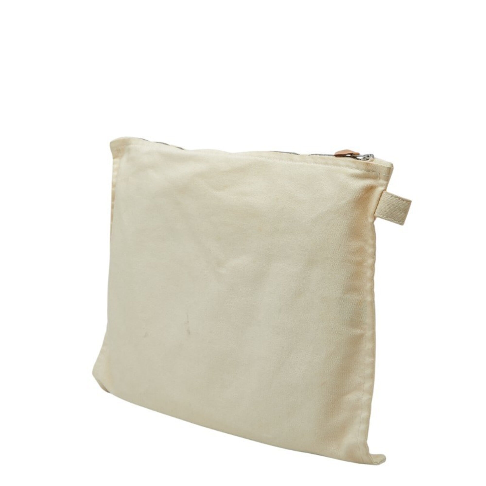 Hermes Bora Bora Ivory Cotton Pouch (Pre-Owned)