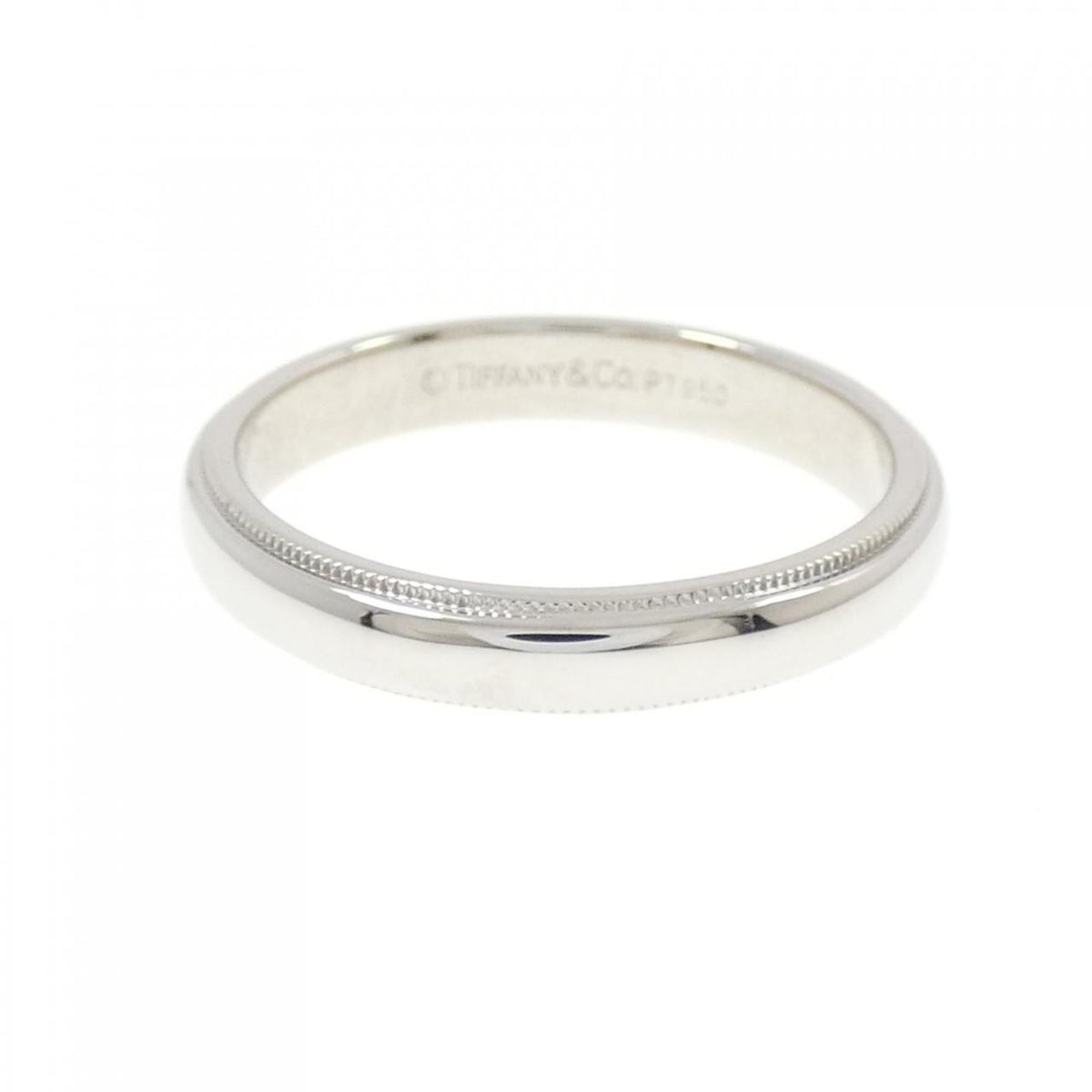 Tiffany Platinum Platinum 950 Band Ring (Pre-Owned)