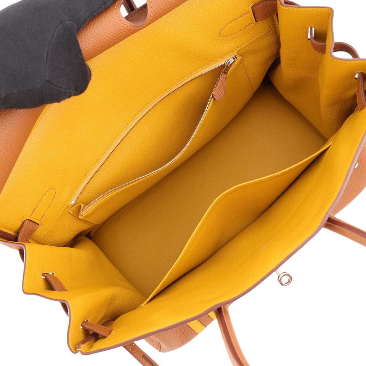 Hermes Gold Yellow Togo Leather Swift Leather Handbag (Pre-Owned)