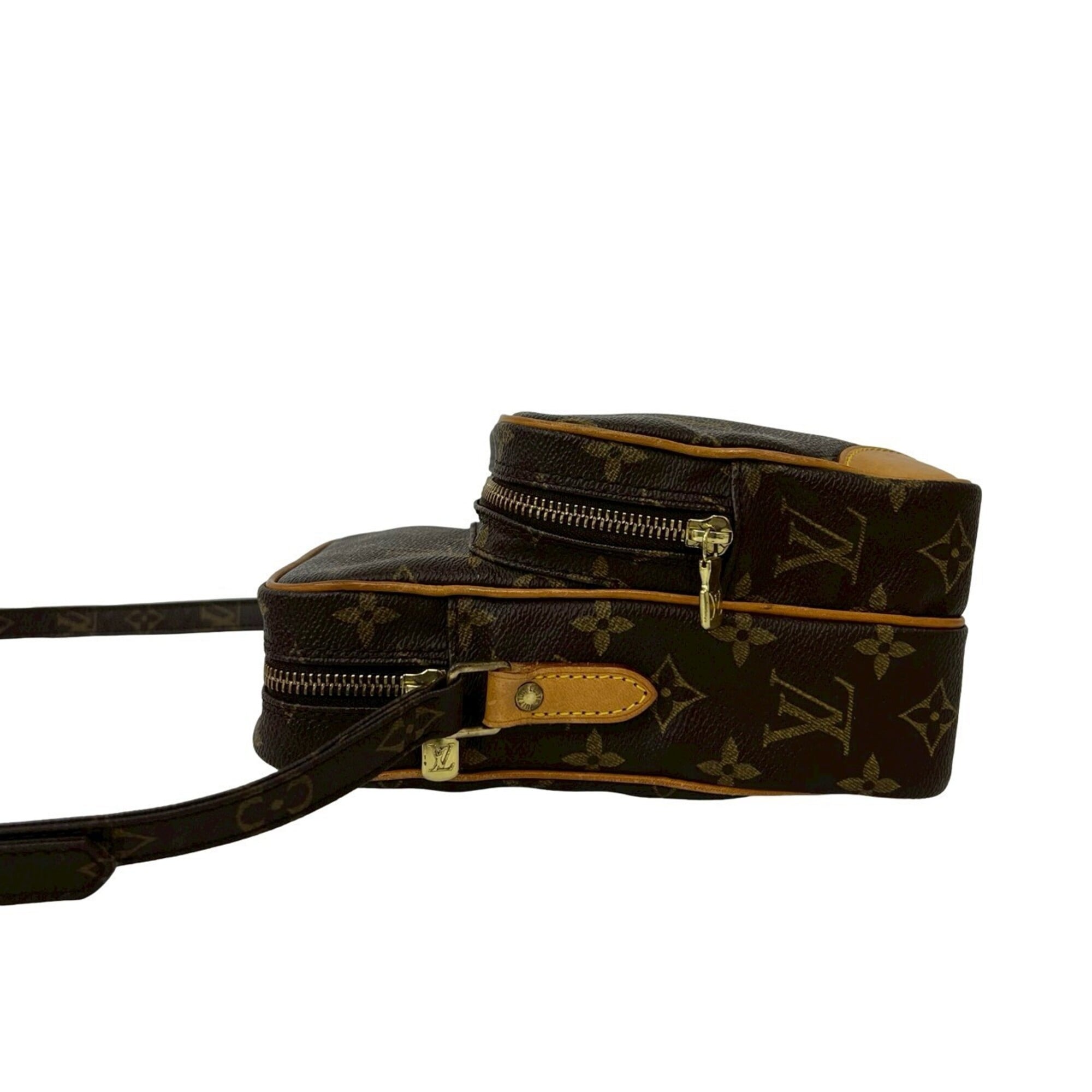 Louis Vuitton Brown Leather Pvc Pochette Shoulder Bag (Pre-Owned)