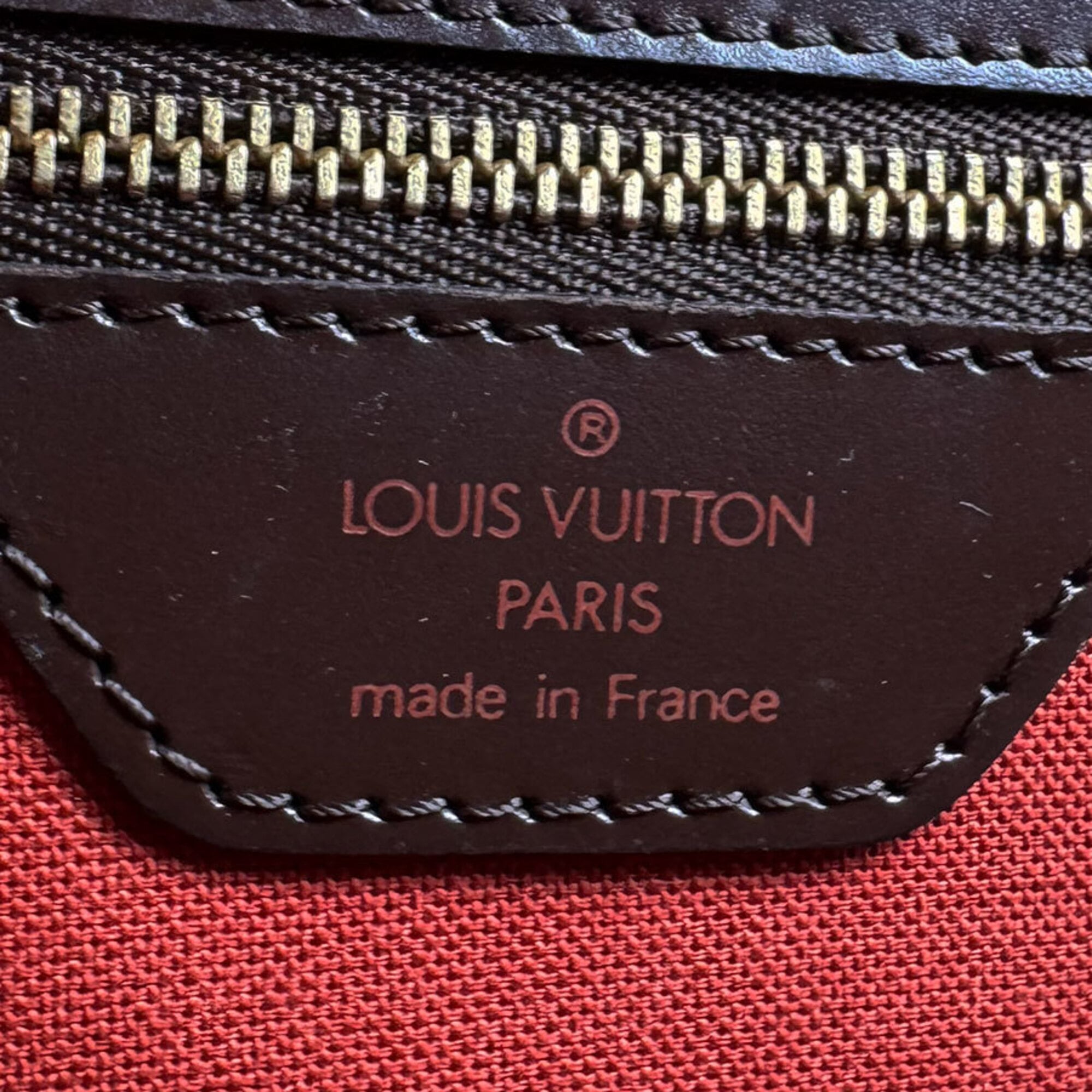 Louis Vuitton Damier Canvas Ebene Damier Canvas Handbag (Pre-Owned)