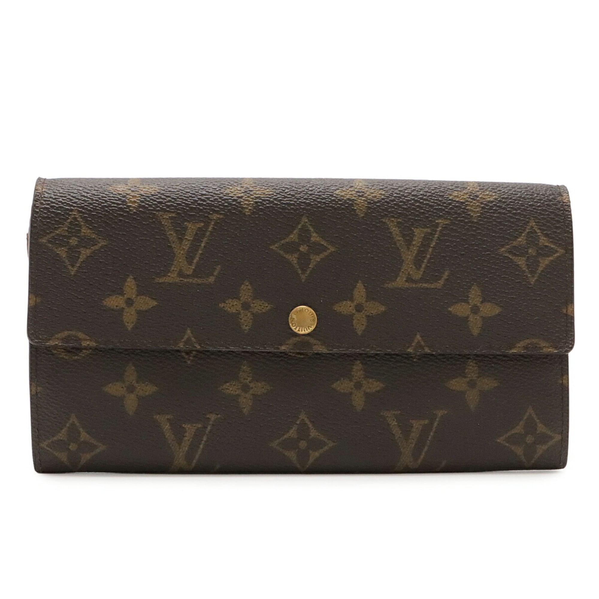Louis Vuitton Monogram Brown Monogram Long Wallet (Bi-Fold) (Pre-Owned)